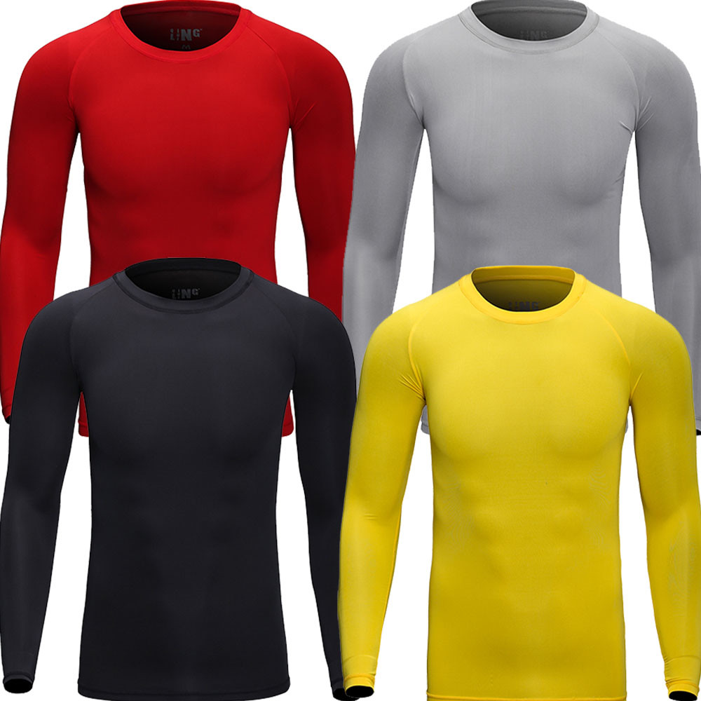 Compression Shirt Long Sleeve Thermal Undershirt Sports Base Layer for Men Woman