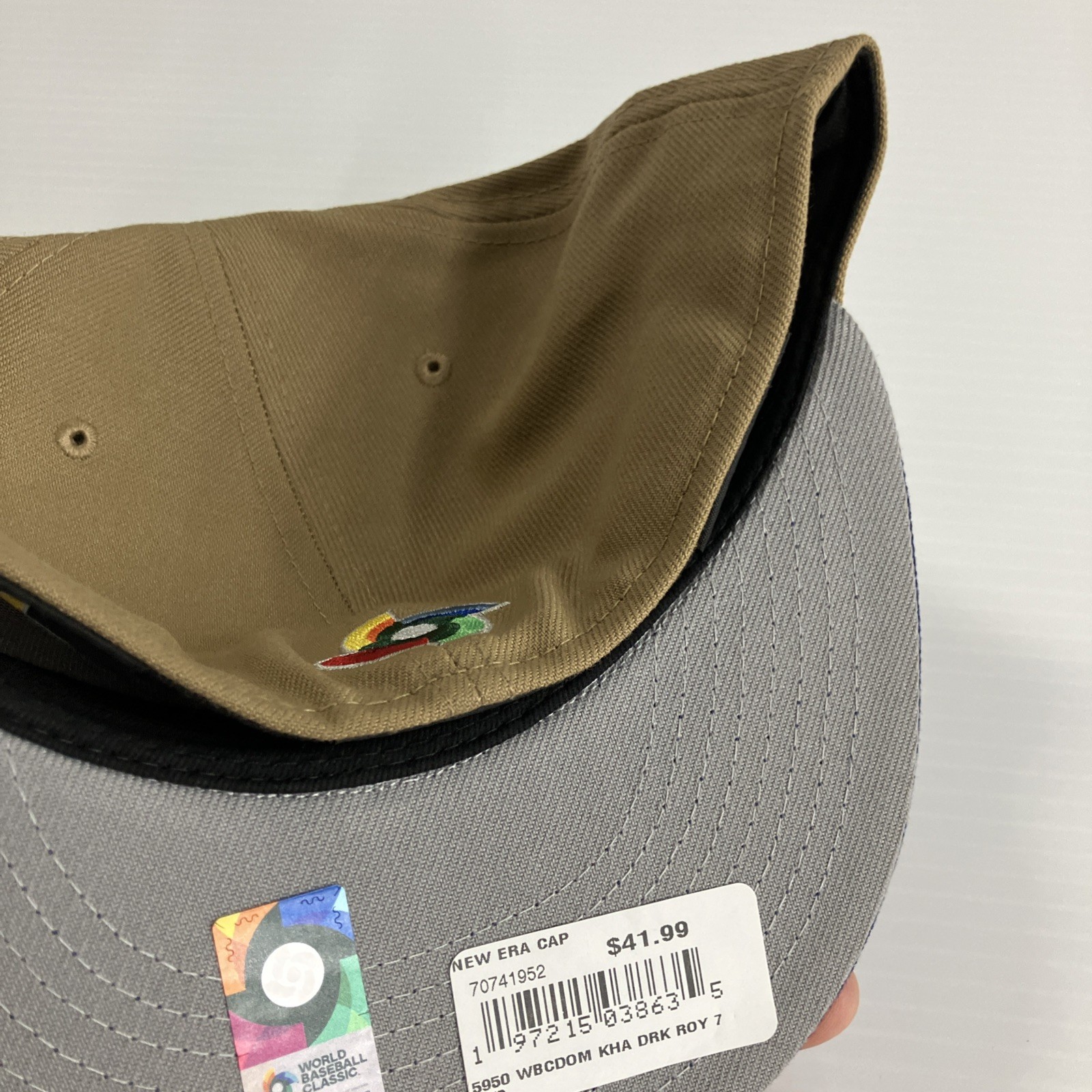 New Era 59FIFTY World Baseball Classic Dominican Republic Fitted Hat Tan 7 5/8