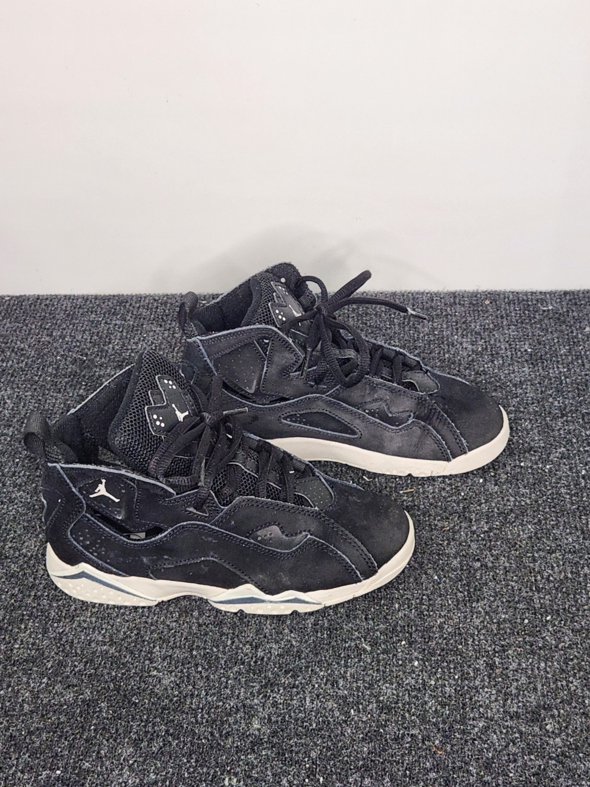 Nike Boys Air Jordan True Flight 343796-050 Black Basketball Shoes Sneakers 13C