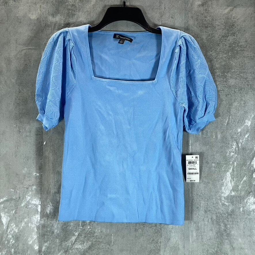 INC INTERNATIONAL CONCEPTS Women’s Dutch Canal Square-Neck Pointelle Top SZ S