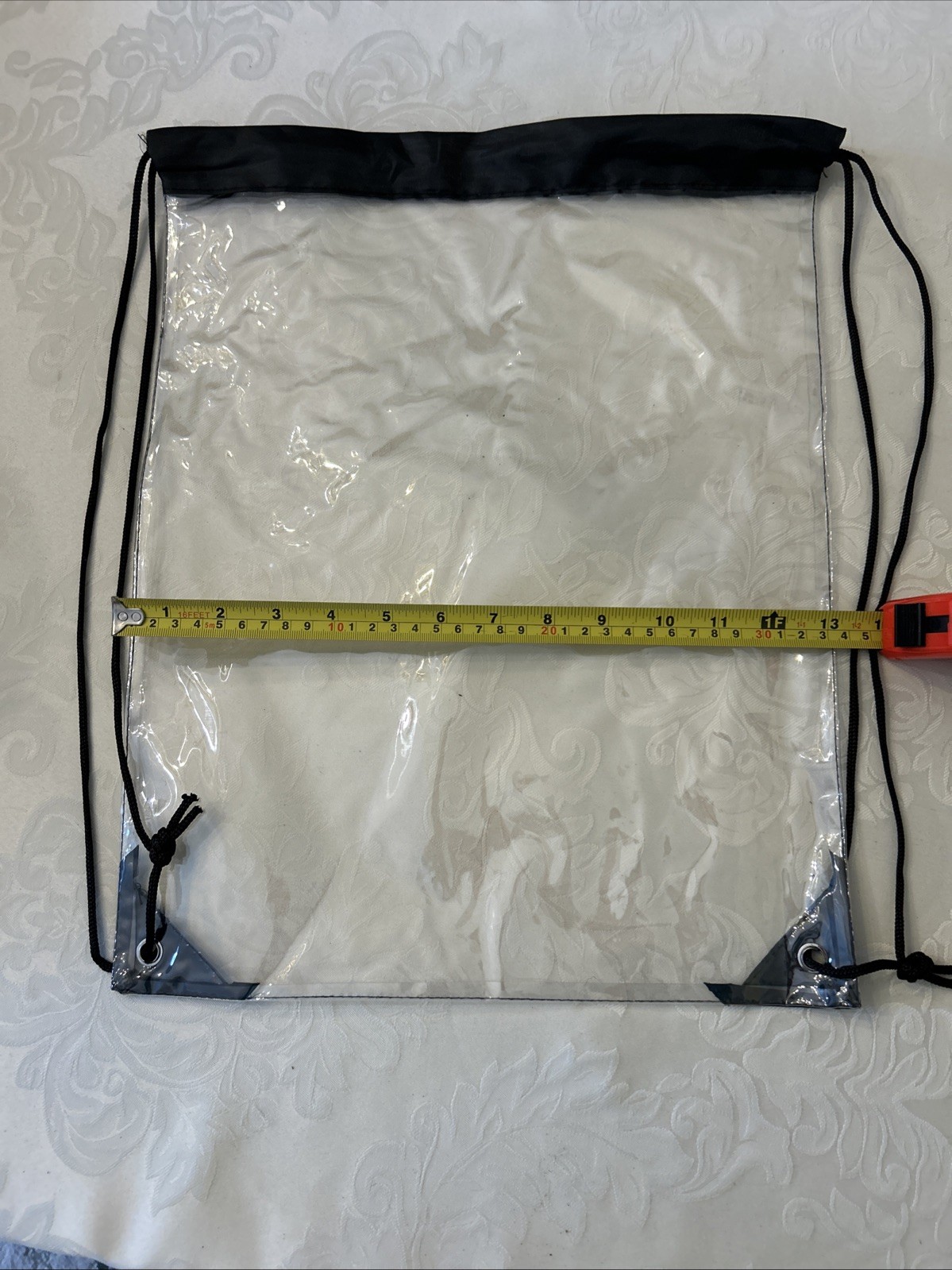 Clear Drawstring Backpacks Stadium Approved PVC School Security Bag Lot of 18