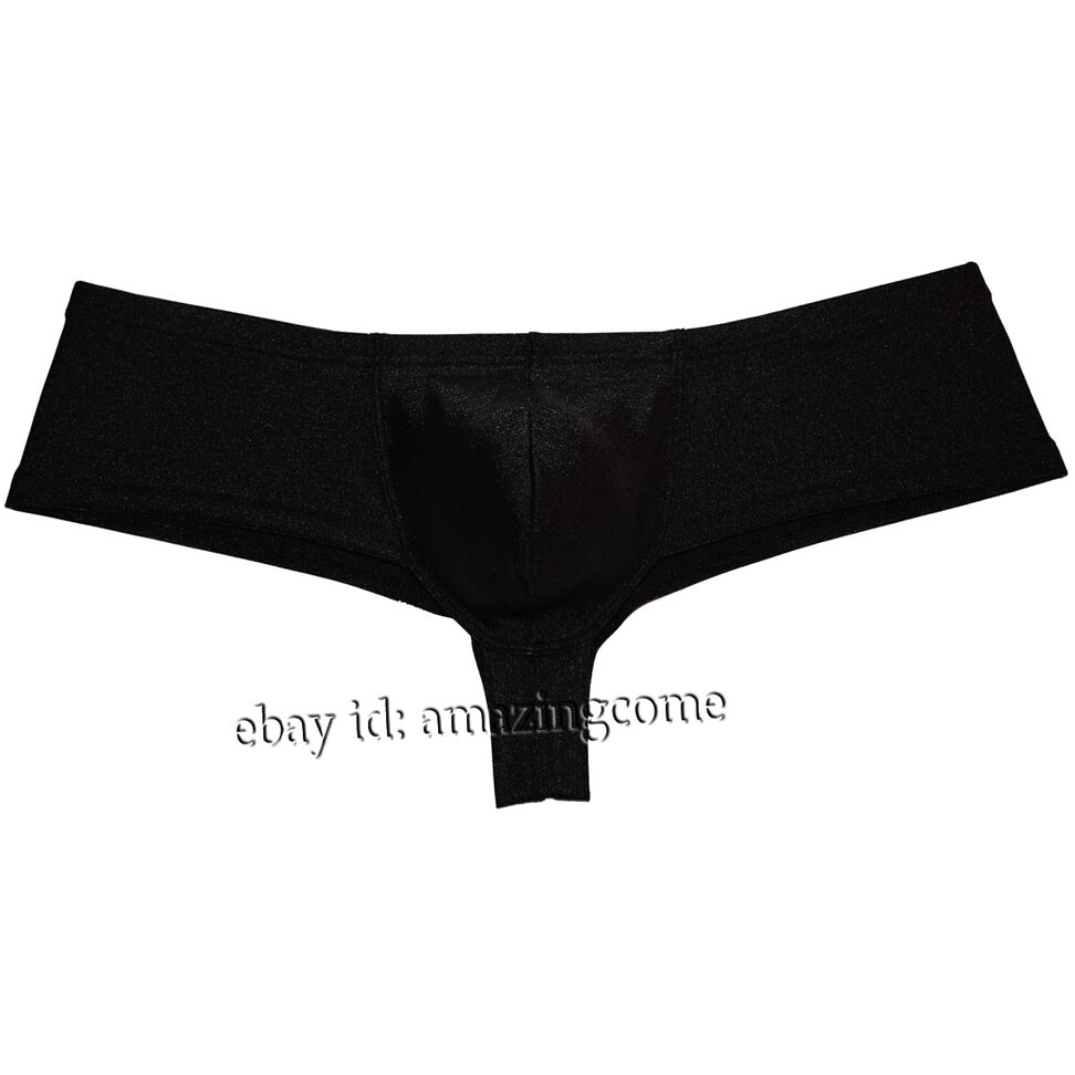 Men’s Liquid Cheeky Boxer Briefs Underwear Male U-briefs Brazilain Bikini Trunks