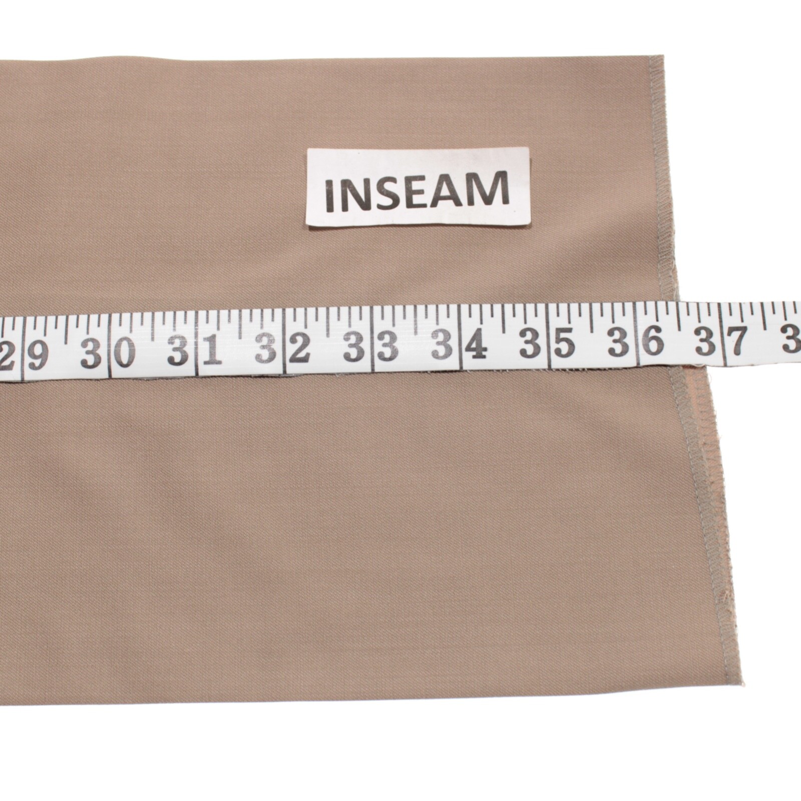 Zanella NWT Dress Pants Size 35 US Pn12 In Solid Beige Wool Blend