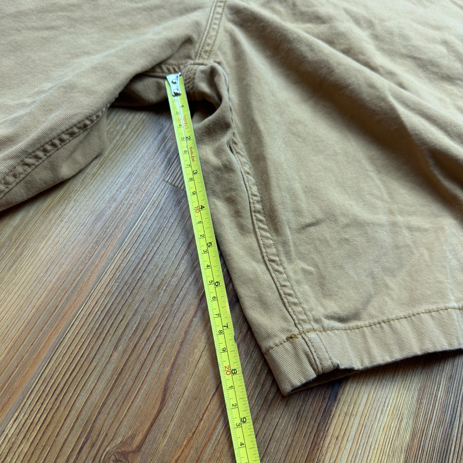 Men’s Carhartt Tan Khaki Canvas Work Shorts Relaxed Fit 40