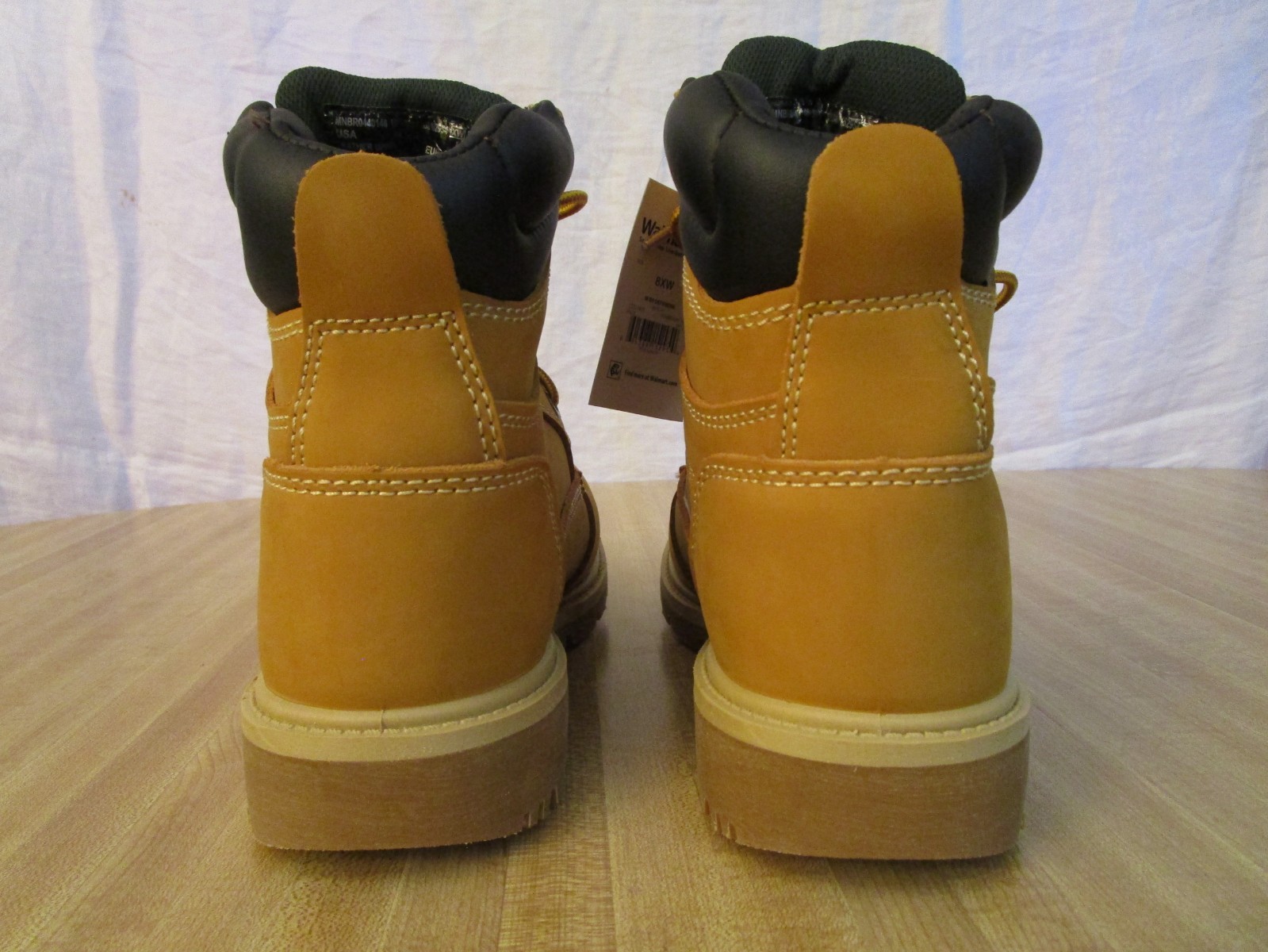 Brahma Defender Work Boots Waterproof Leather Up New Men’s US 8 Ex Wide Wheat