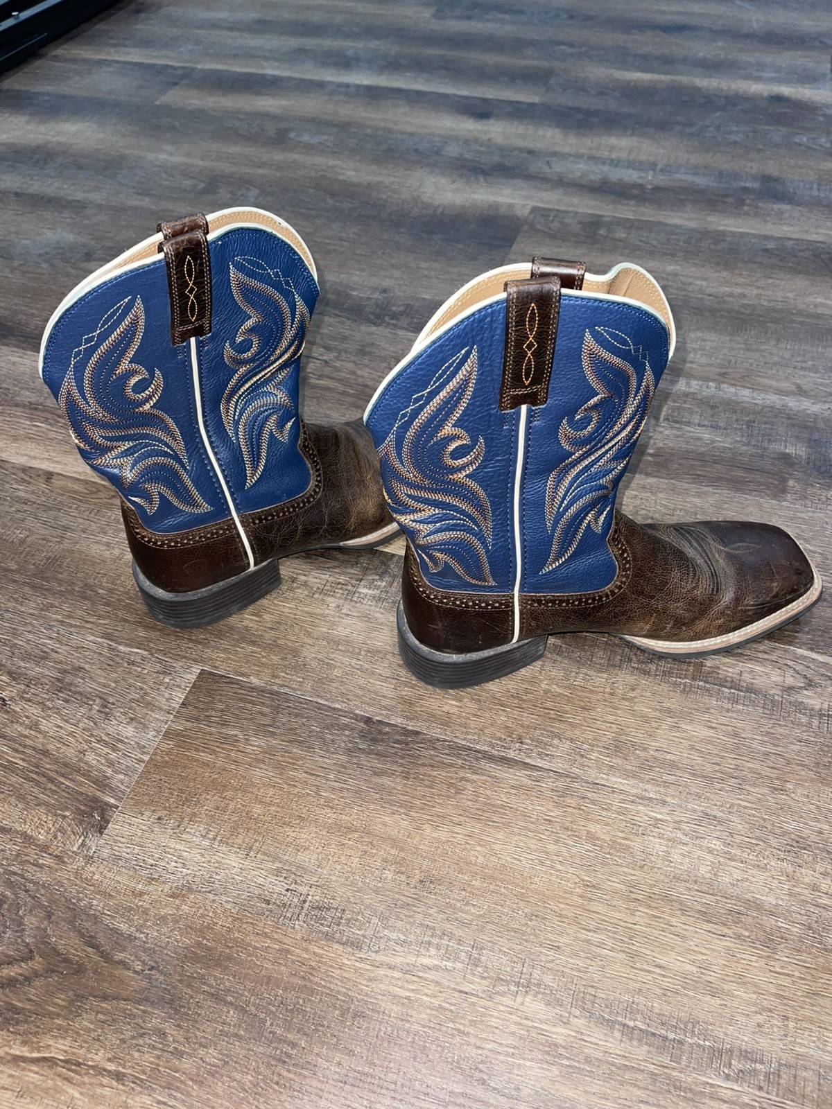 Ariat Tycoon Western Boots for Men Blue & Brown Size 11D Style 10033981