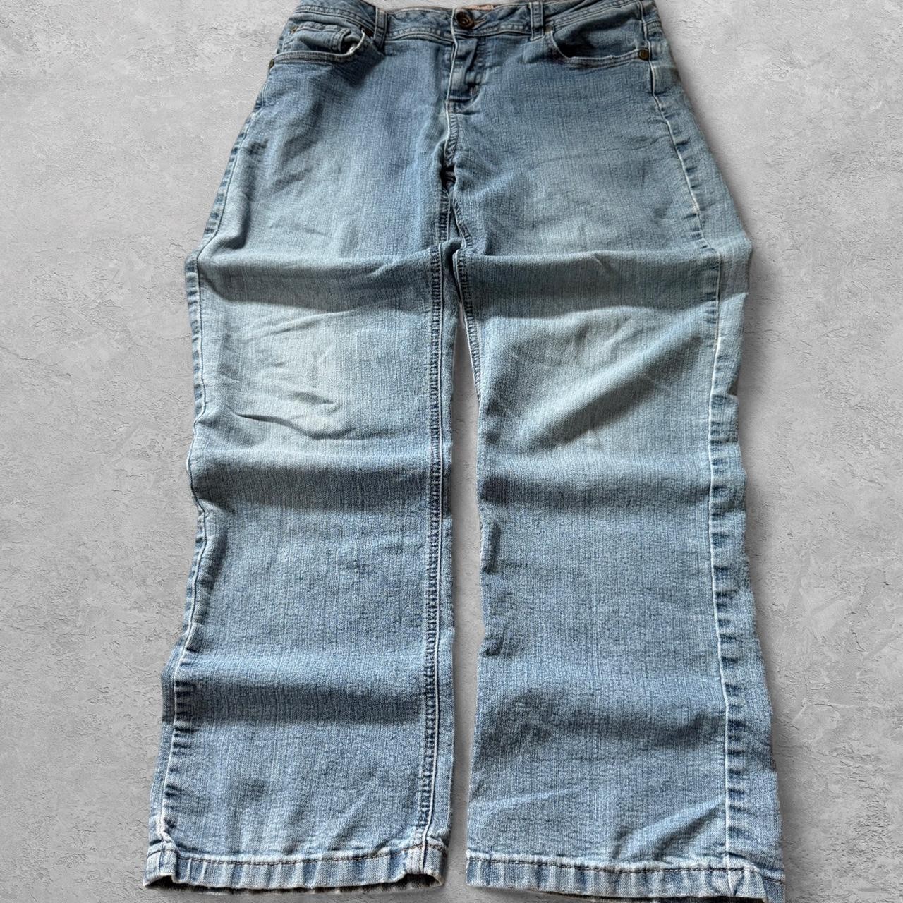 Y2K Natural Reflections Embellished Bootcut Jeans – Sz 8P