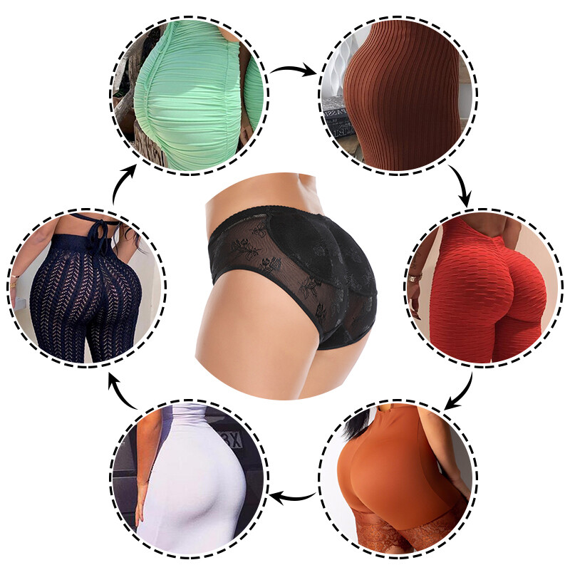 Women Butt Boosting Padded Panties Body Shaper Hip Enhancer Shapewear Underwear