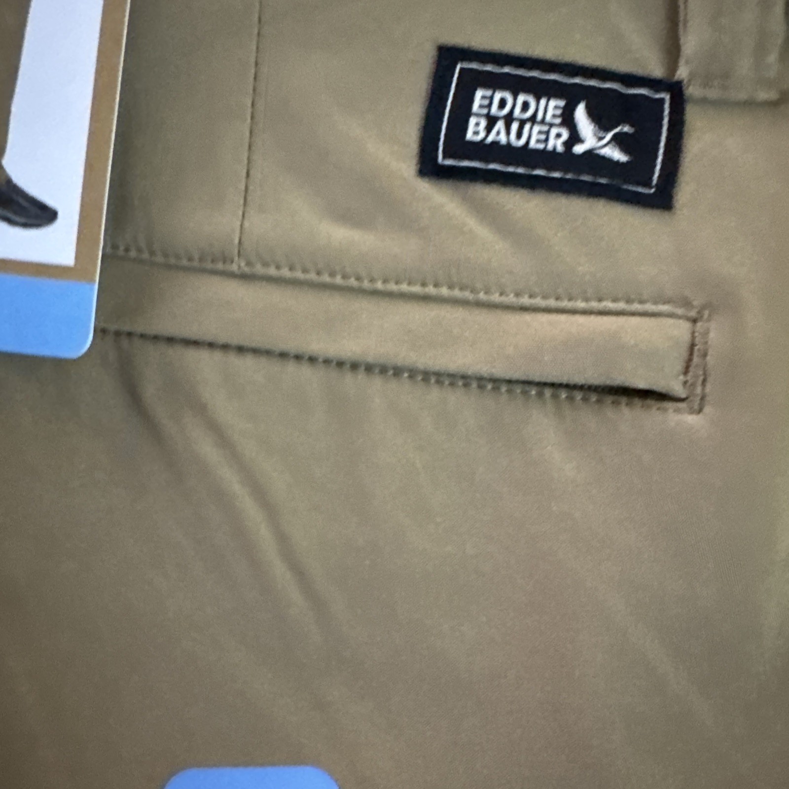 Eddie Bauer Tech Men’s Chino Pants Khaki 32 X 30 Water Repellent UPF50 Stretch