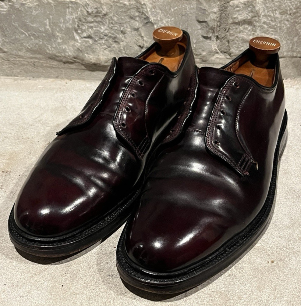 Rare Alden x Abercrombie & Fitch 1960’s Color 8 Shell Cordovan PTB 8.5 E V-Cleat