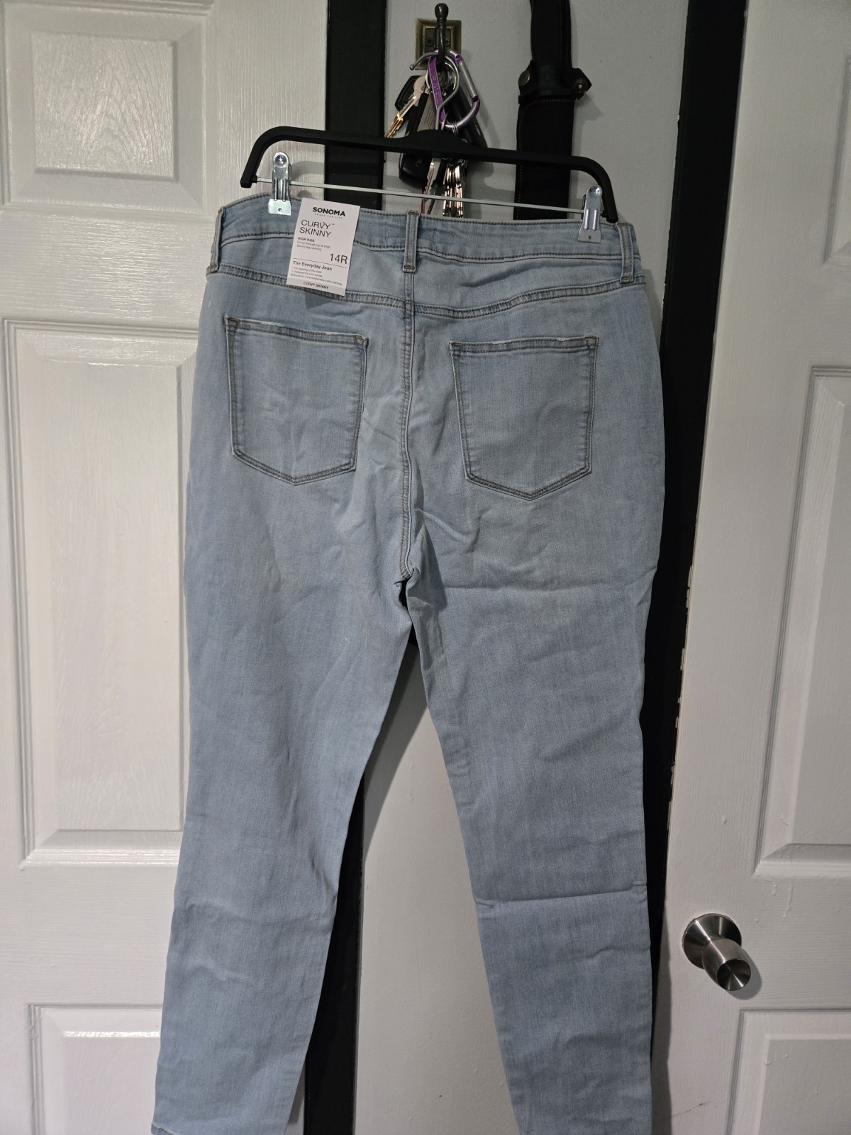 Sonoma Goods for Life Women’s Skinny Jeans Light Wash Blue Denim Size 14R