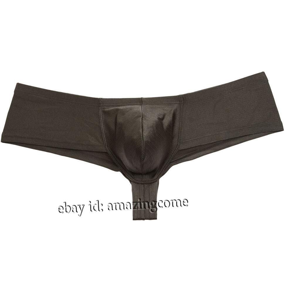 Men’s Liquid Cheeky Boxer Briefs Underwear Male U-briefs Brazilain Bikini Trunks