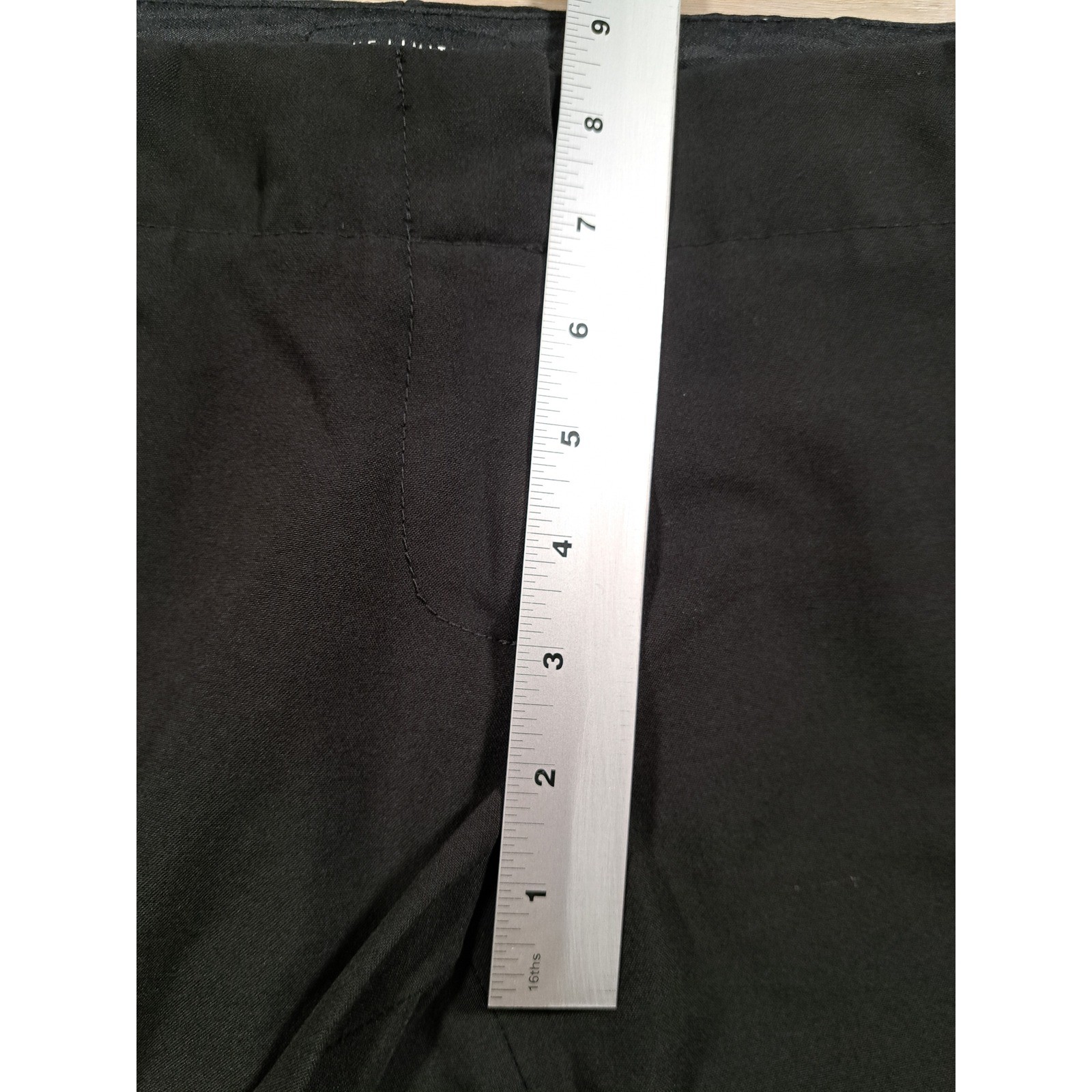 The Limited Drew Fit Black Dress Shorts Cuffed Mid Rise Career Size 8