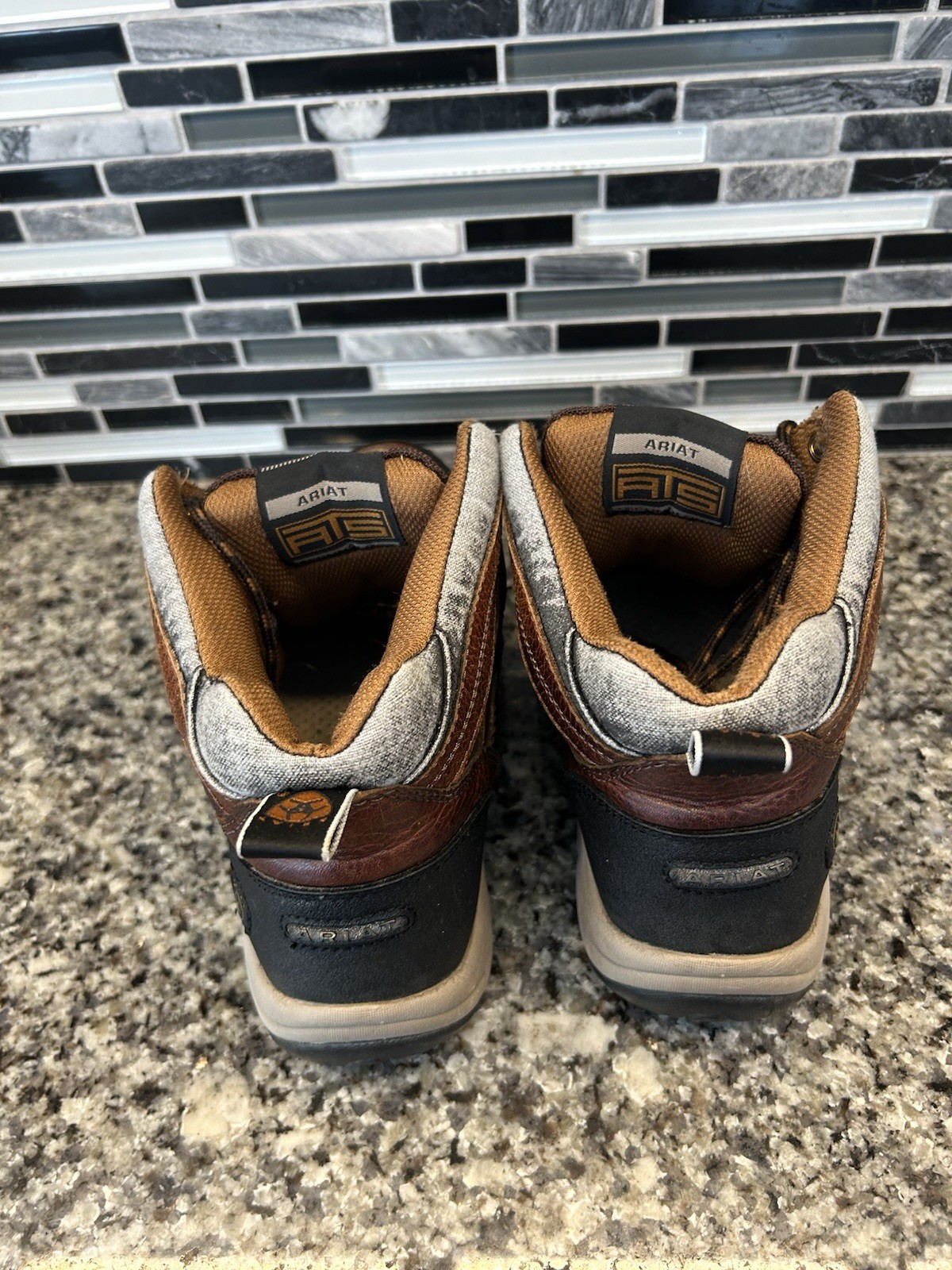 Ariat Hiking Boots Terrain Endurance Cordovan Brown -Womens Sz 9B Leather Trail