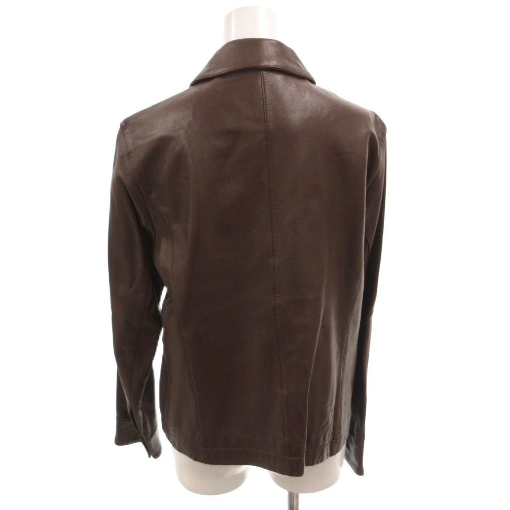 Paul Stuart Lamb Leather Jacket Blouson Womens Size 9 US 6 22in (56cm) Excellent