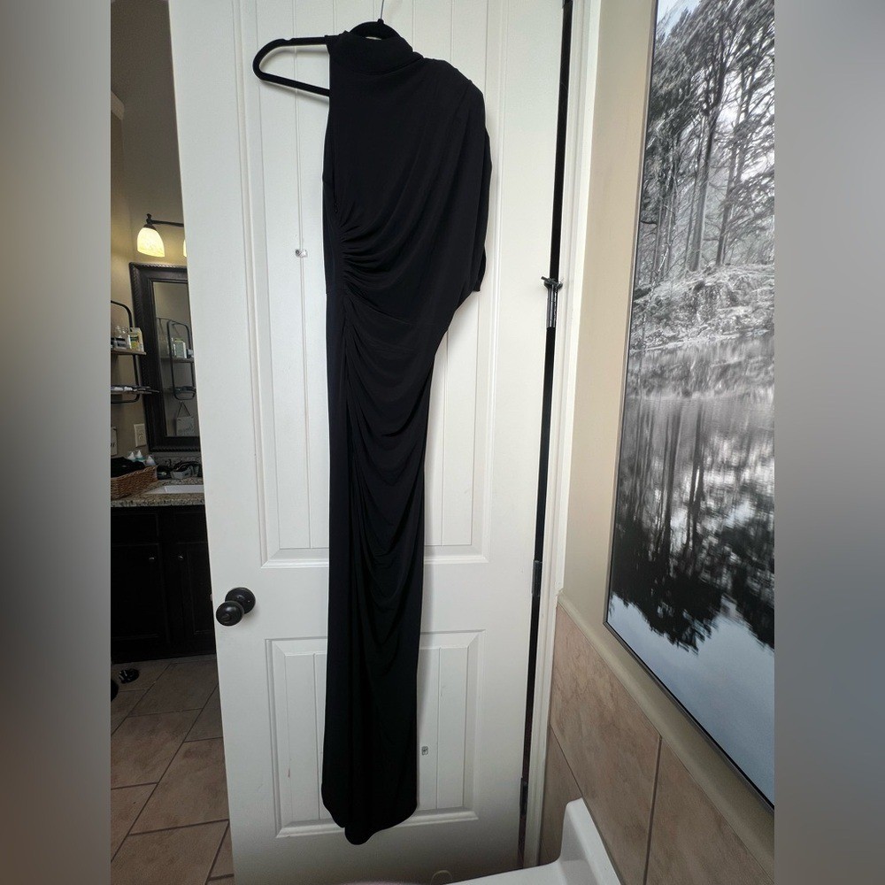 NWT Retrofete Dana Dress XS Black Floor Length