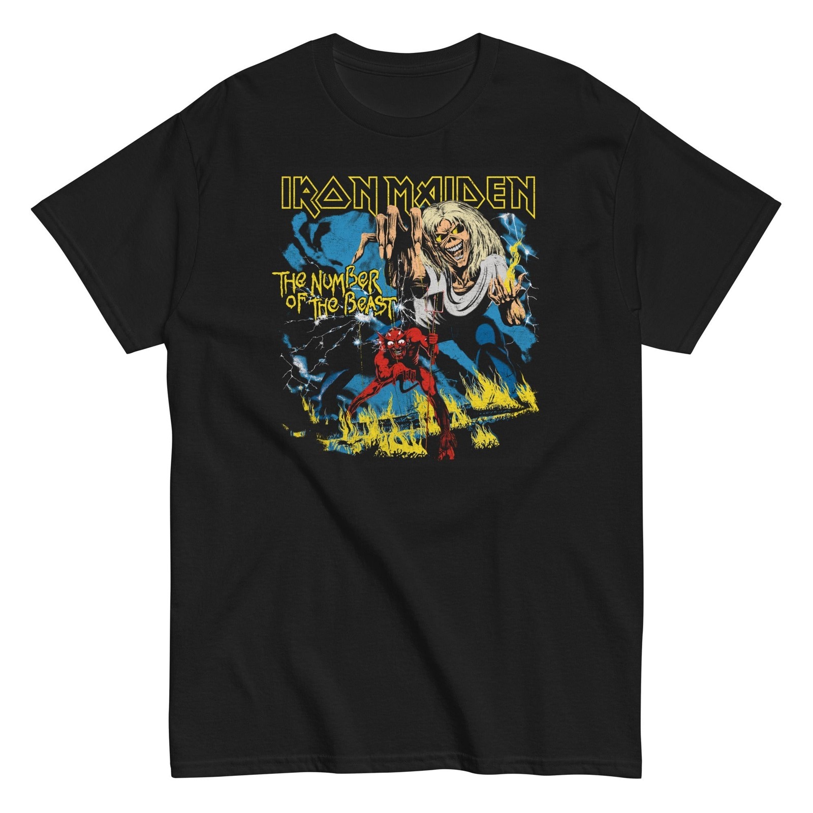 MerchMoment Iron Maiden – The Number of the Beast T-Shirt T-Shirt Black New