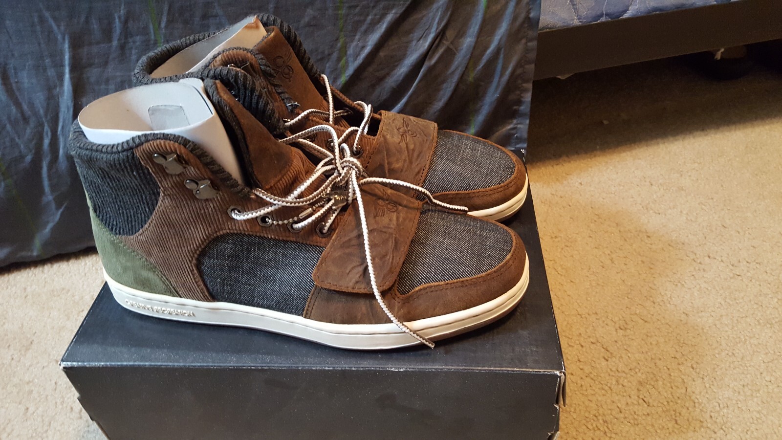 Creative Recreation Cesario Mens 11.5 Black Chocolate Smoke CR431 New in Box