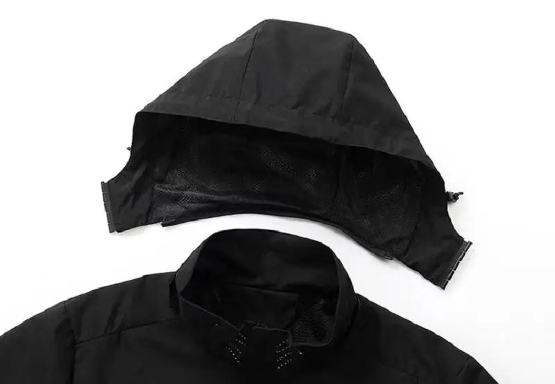 Men’s Waterproof Rain Jacket — Lightweight Hooded Windproof Outdoor Coat