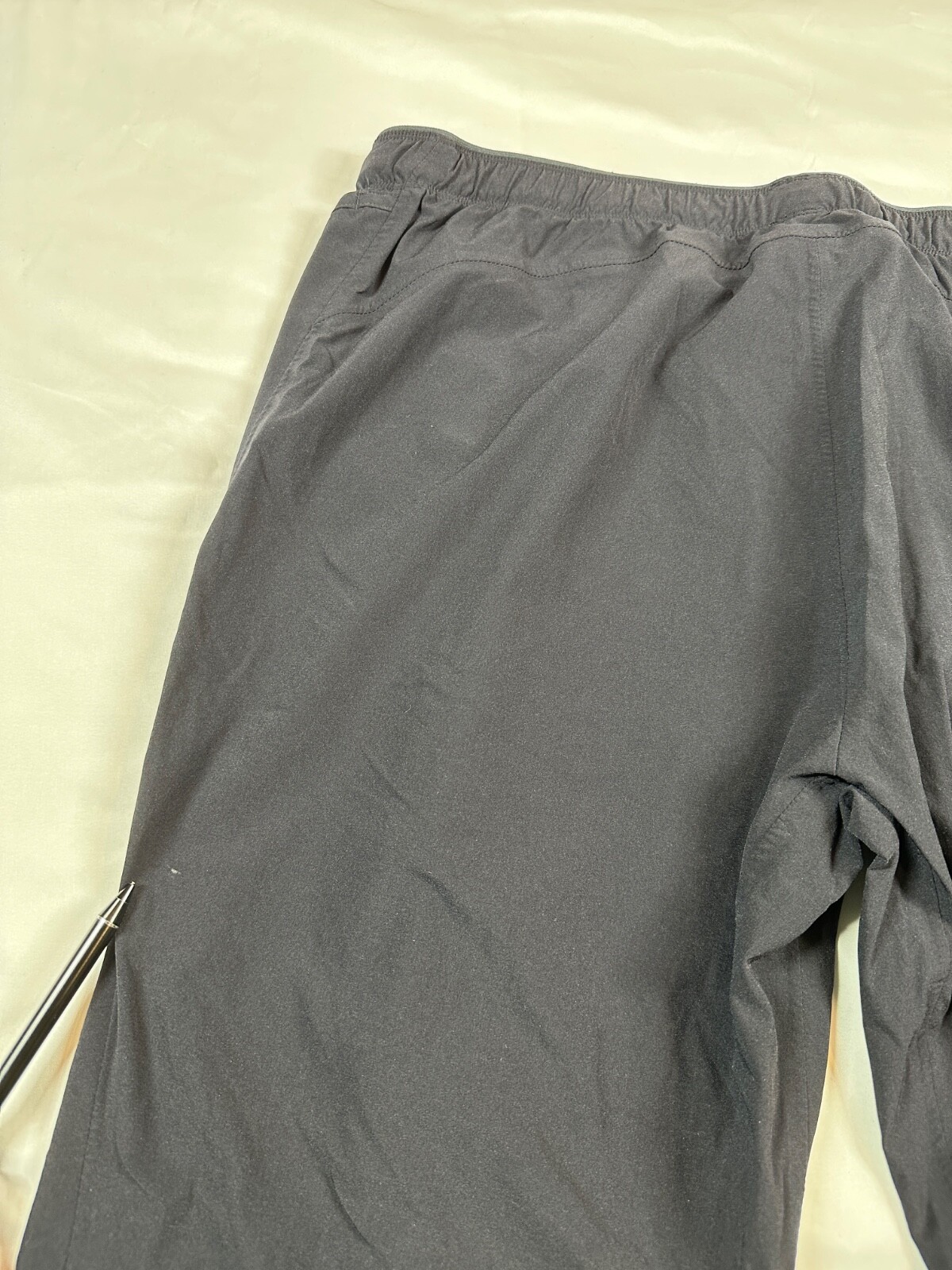 Paskho Pants Black Travel Comfort Leisure Pants Zip Fly Drawstring XXL