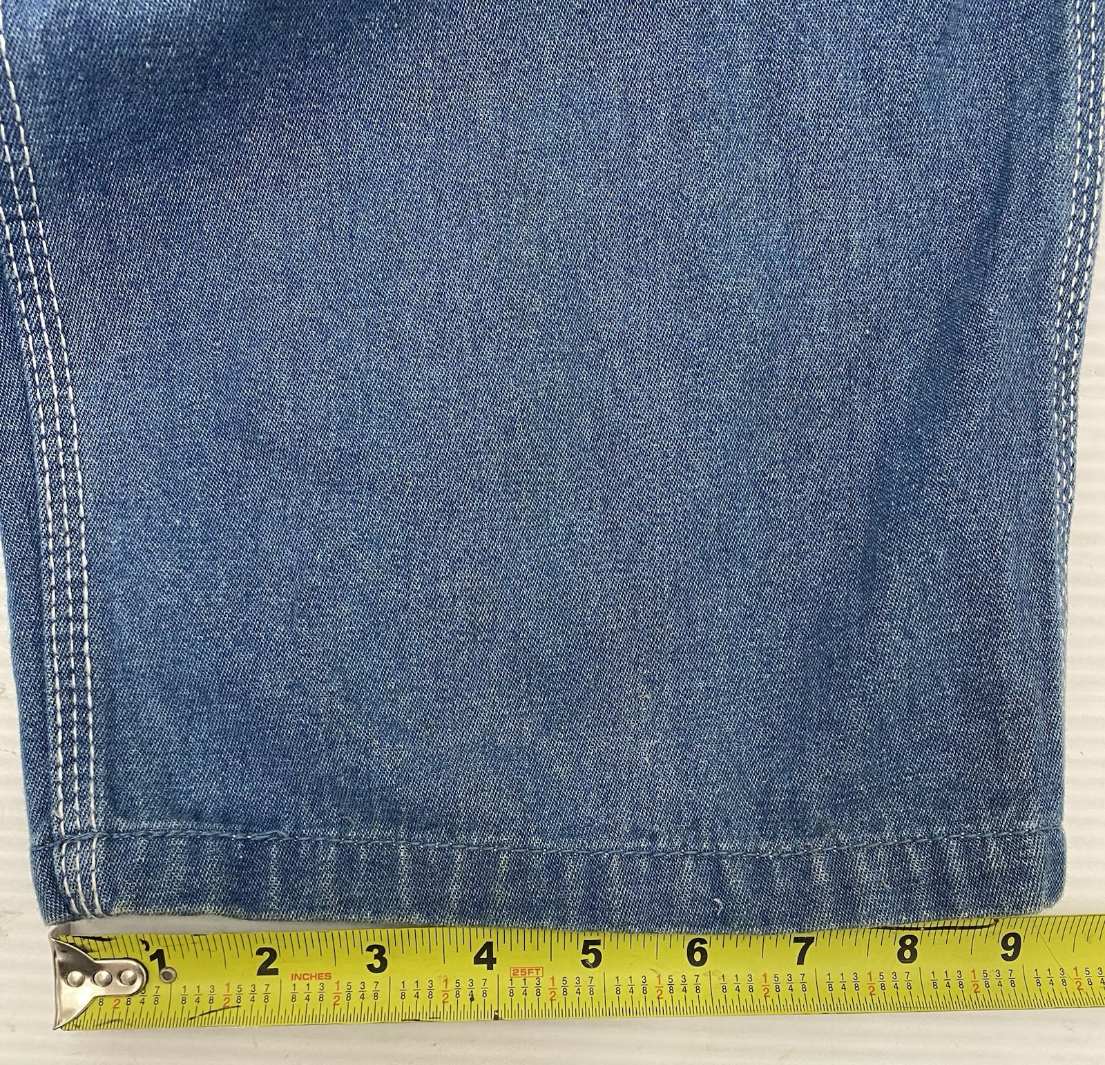 LIBERTY Denim Bib Overalls Men’s Sz 38×30 Carpenter 6-Pocket Zipper-Pouch