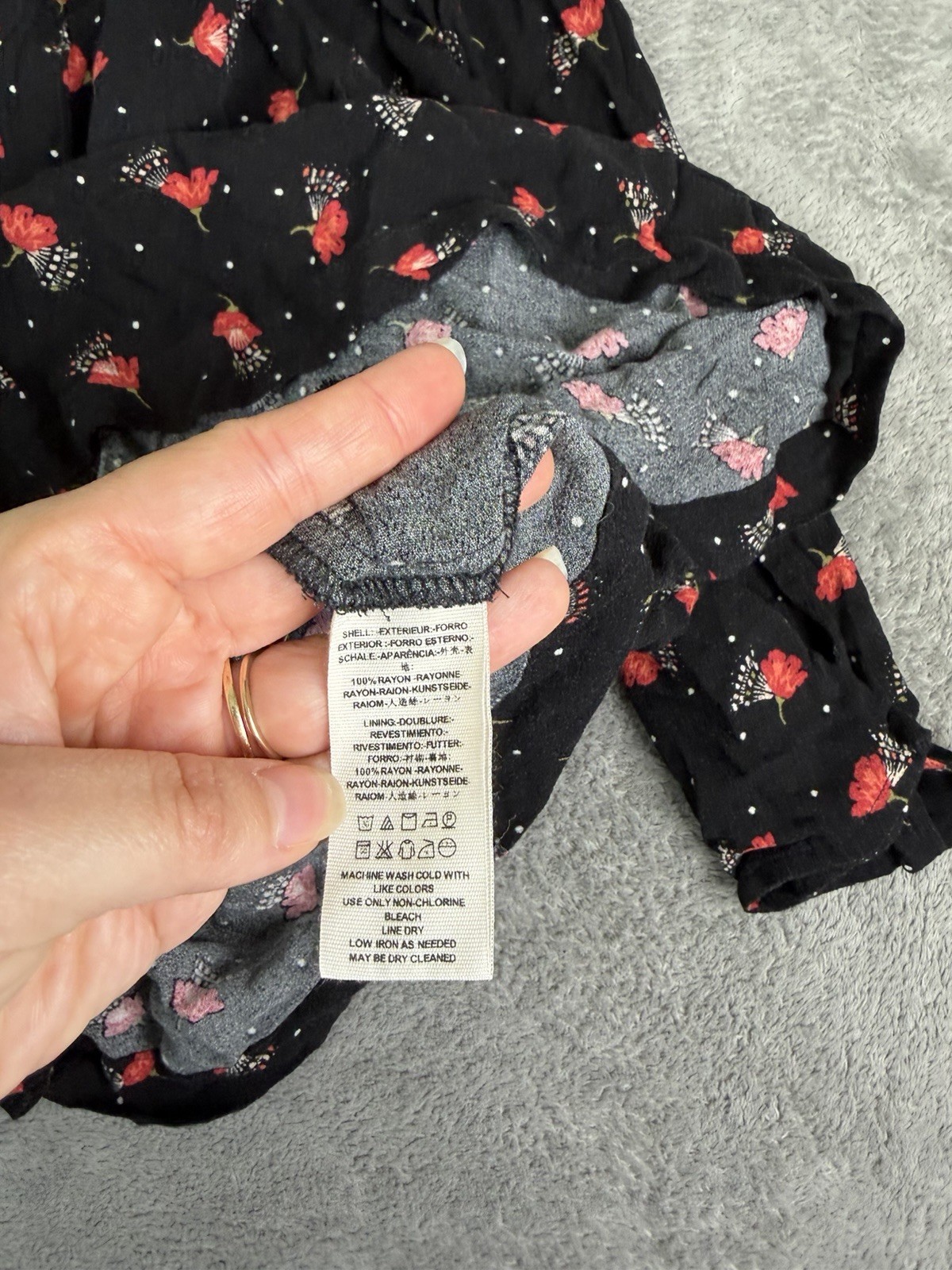 Free People Tegan Mini Dress Women’s Size 6 Black