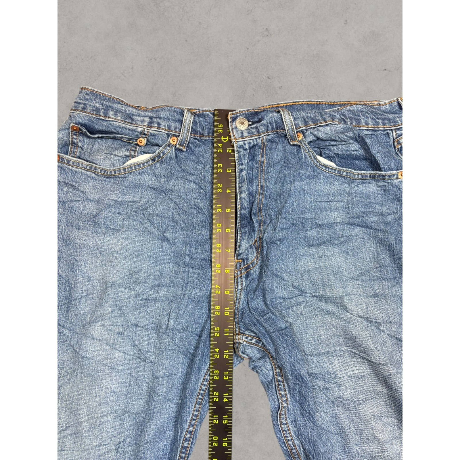 Levis 559 Relaxed Straight Mens Jeans Blue Denim Medium Wash 33×30