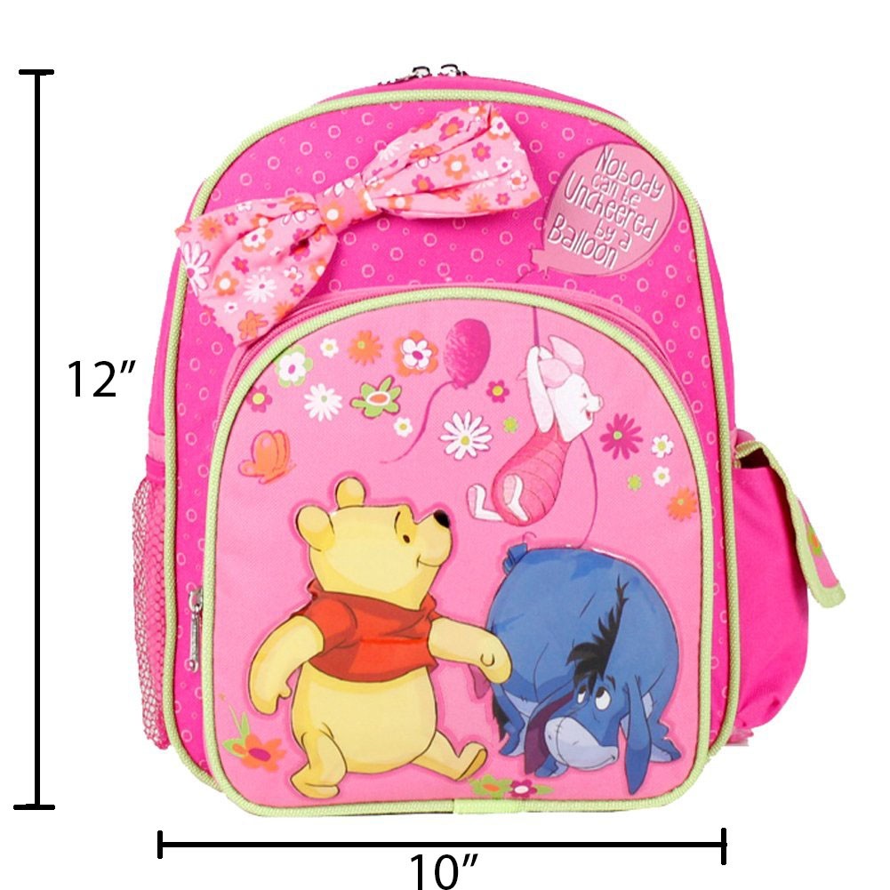 Winnie the Pooh 12-Inch Backpack for Girls – Small Size for Kids Ages 2 to 5