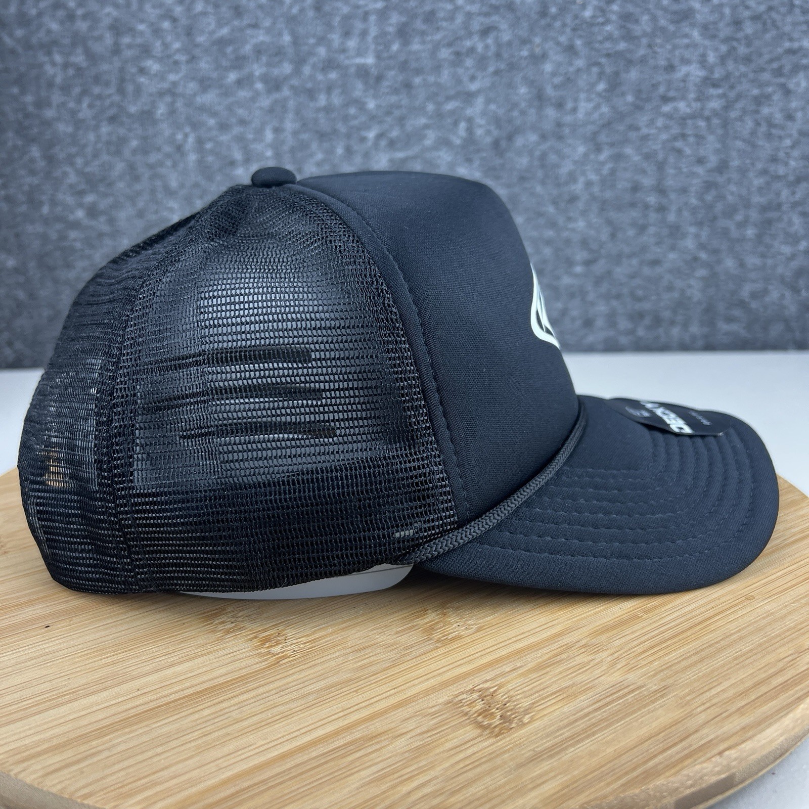 New Malibu Surfing Assoc. Trucker Hat Cap Snapback OSFM Decky Black Mesh Rope