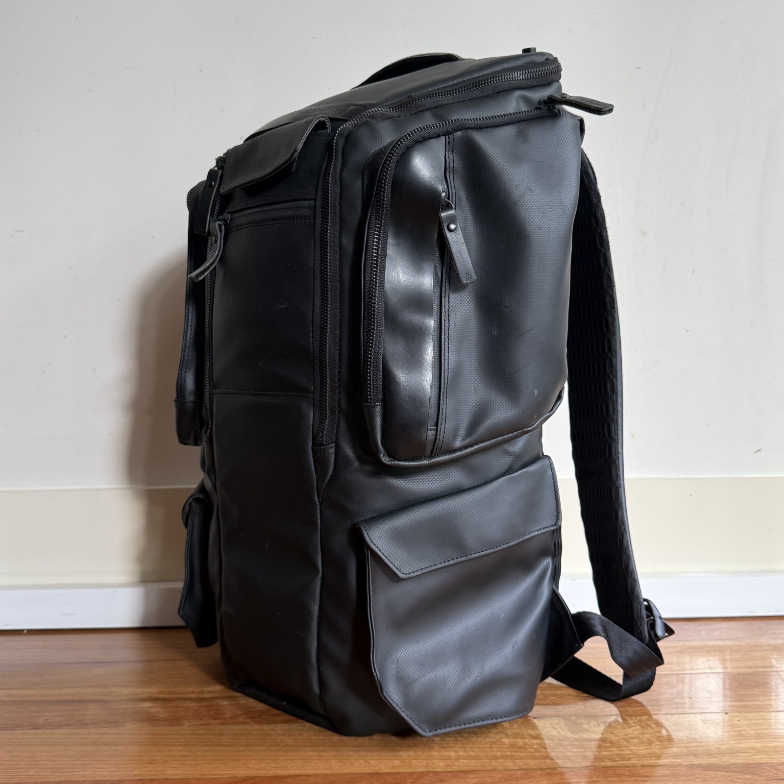 RIOKAIRYU Mavericks HEXA Black Backpack Rare Technical Laptop Commuter Daypack