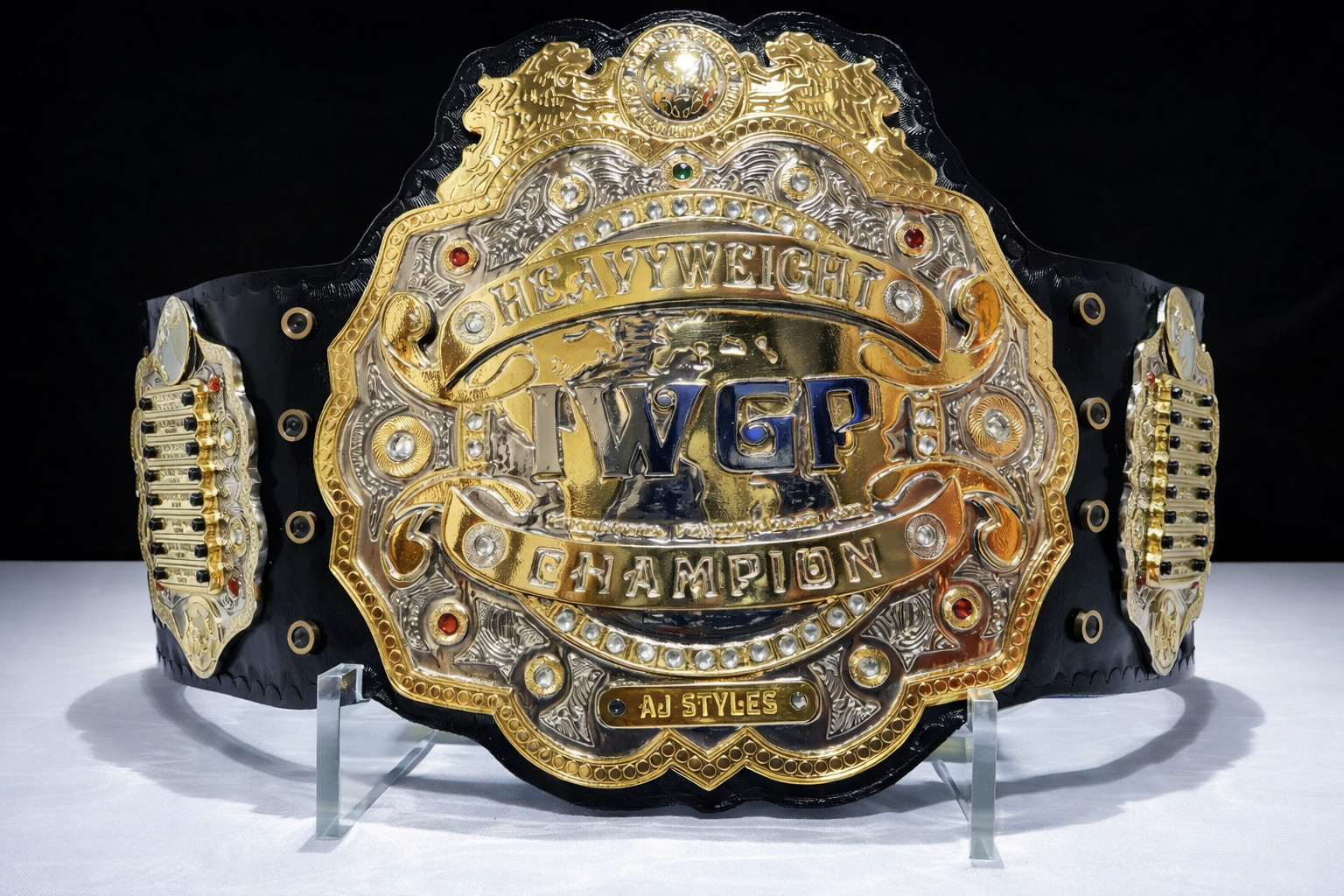 IWGP V4 World Heavyweight Wrestling Championship Replica Belt – 4MM Brass Plates