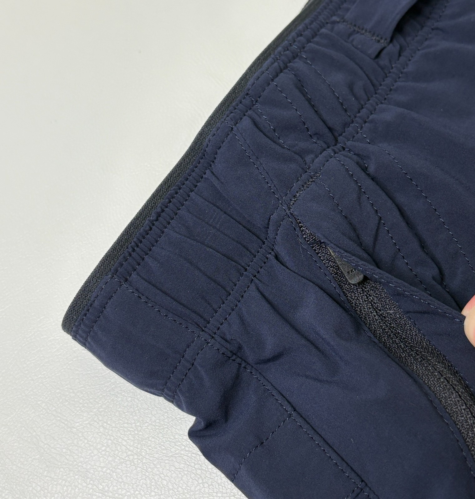 Paskho Serene Ultra Comfortable Jogger Pants Size L Tie Waist Baggy Fit Blue