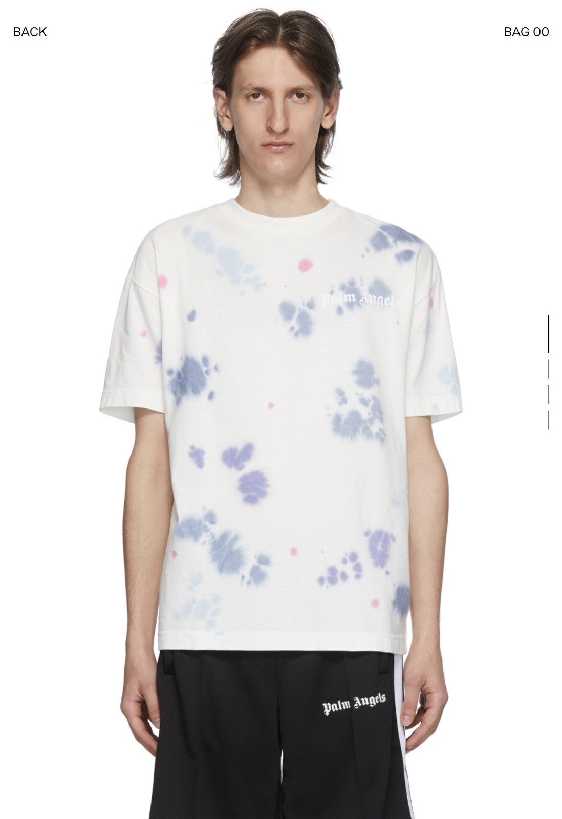 Palm Angels White Tie-Dye New Basic T-Shirt