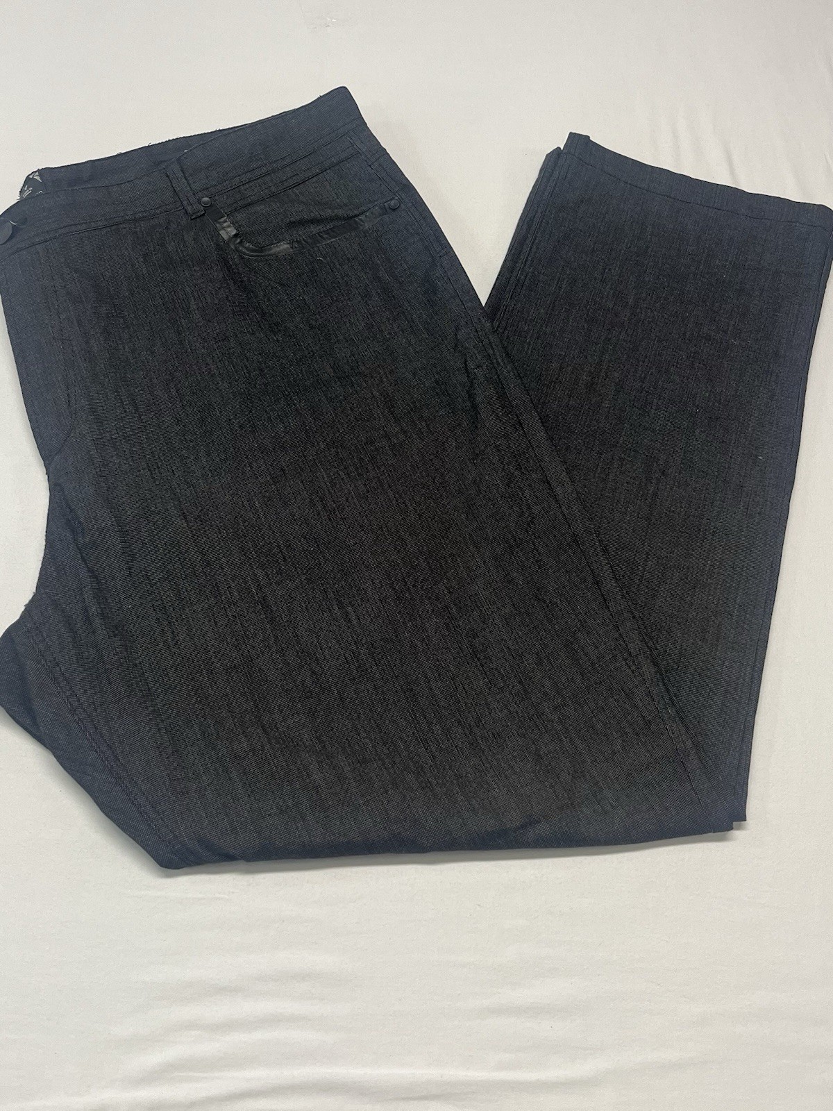 Point Zero Men’s plus Relaxed Straight leg pants in Dark Charcoal 48×34 1341