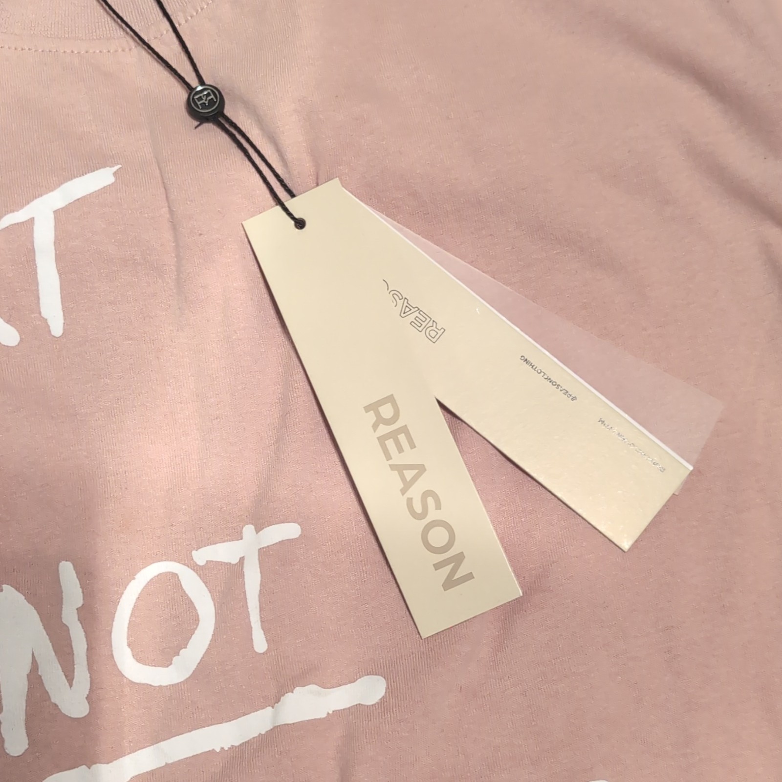 REASON Pink Skull Graphic Logo Crew Neck Short Sleeve T-Shirt Men’s M
