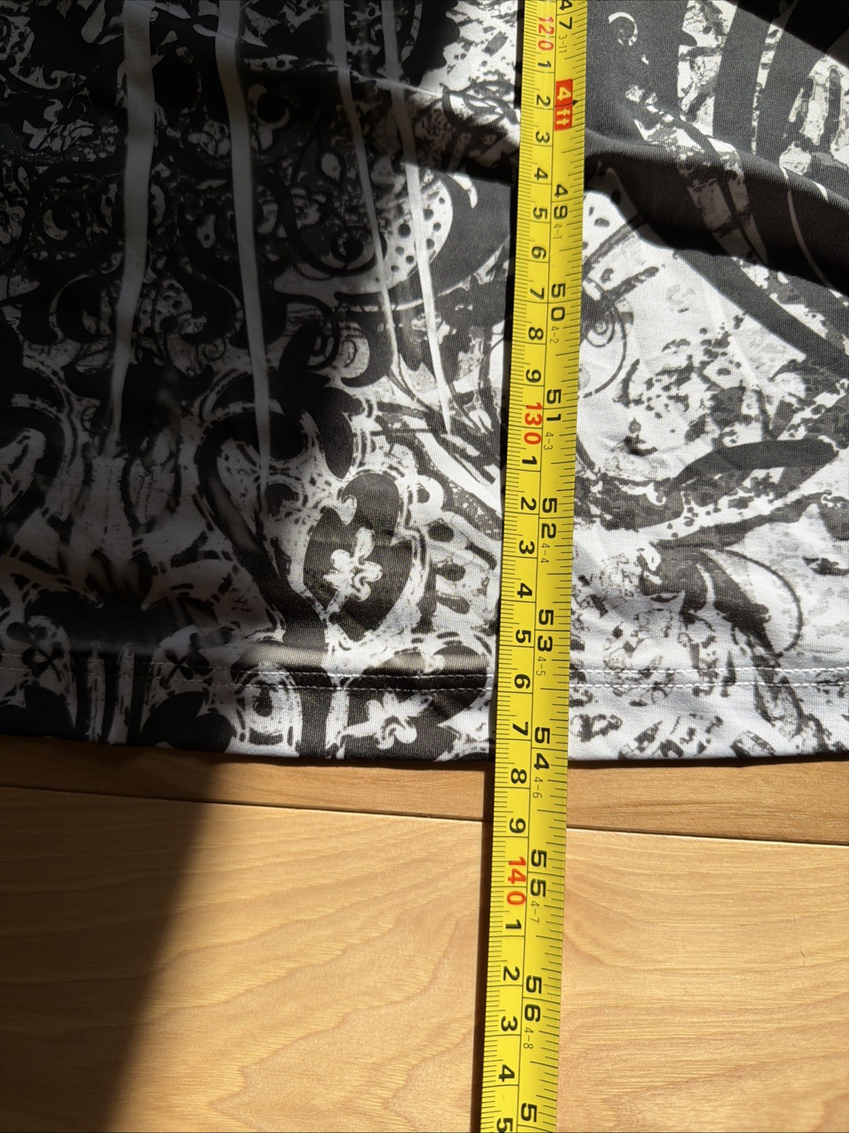 Oneworld Maxi Dress Size M Stretch Silky Jersey VNeck Empire Waist Black Floral