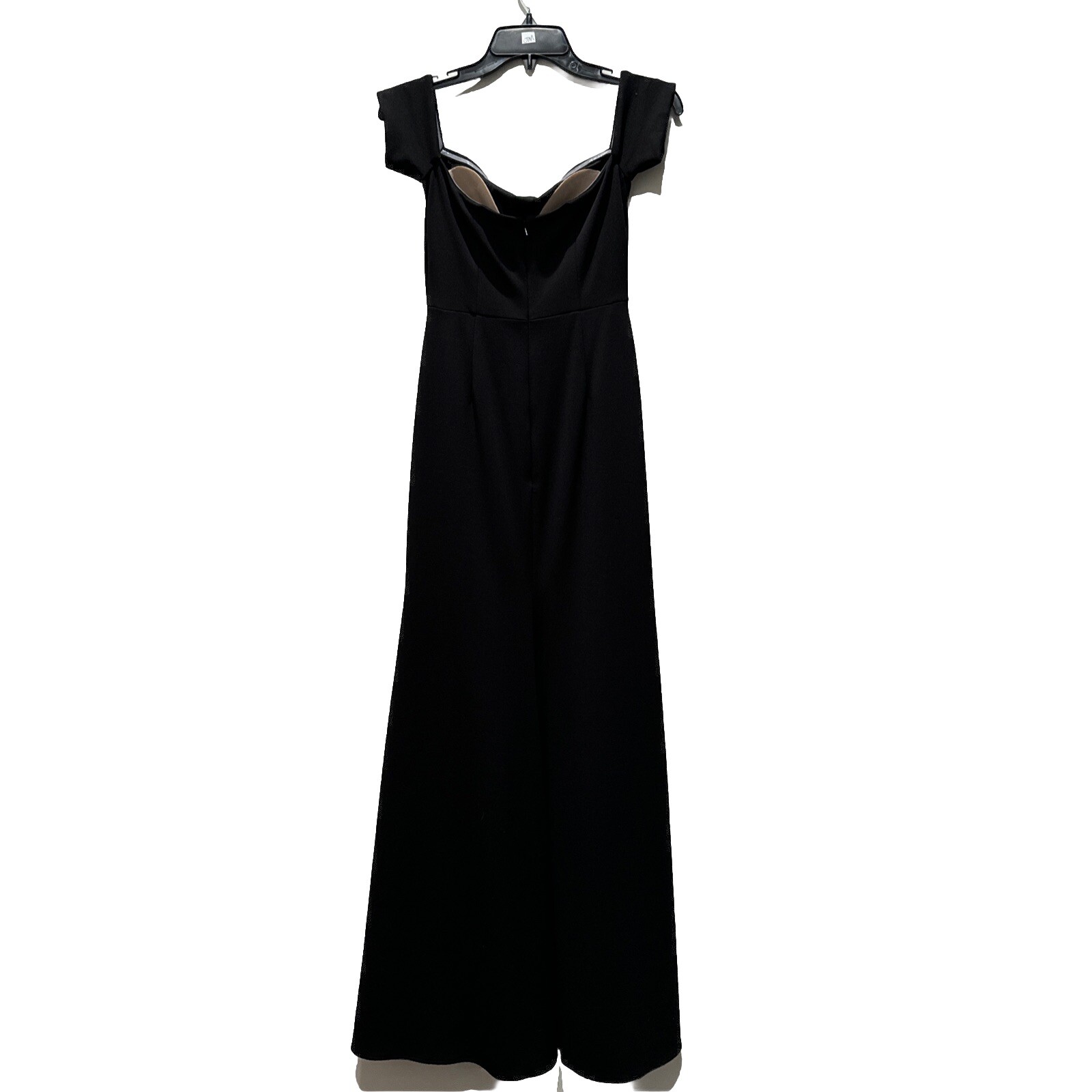 FORMAL SZ 2 Black Off Shoulder Sleeveless Ball Gown Maxi Dress formal, elegant