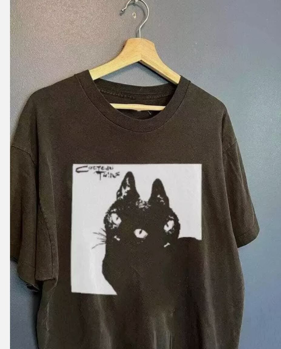 Cocteau Twins Cat Shirt, Cocteau Twins Band 90’s Rock Band Unisex Tshirt S-5XL