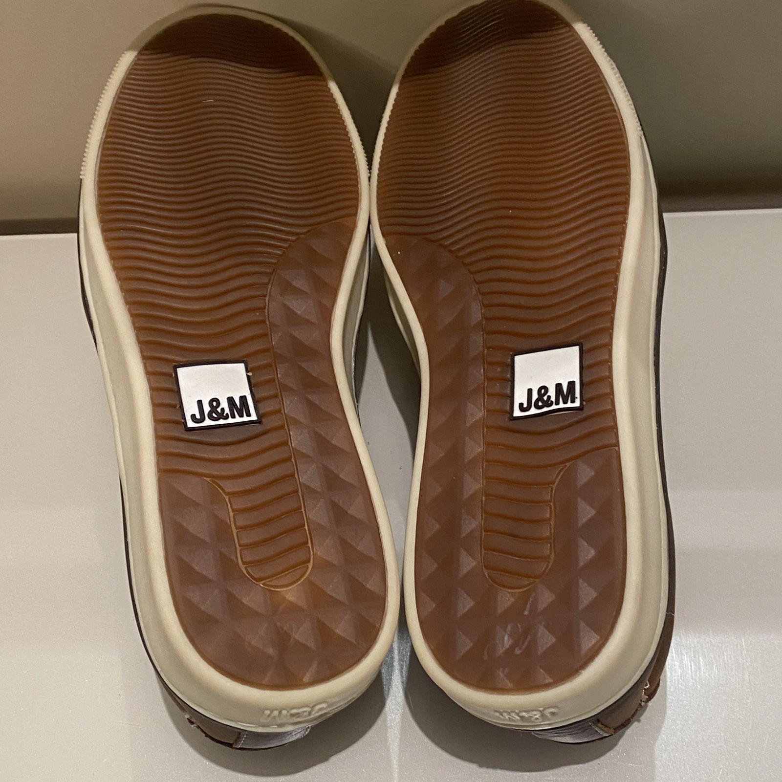 Johnston & Murphy Men’s McGuffey Woven Slip on Sneaker Brown Tan Full Grain