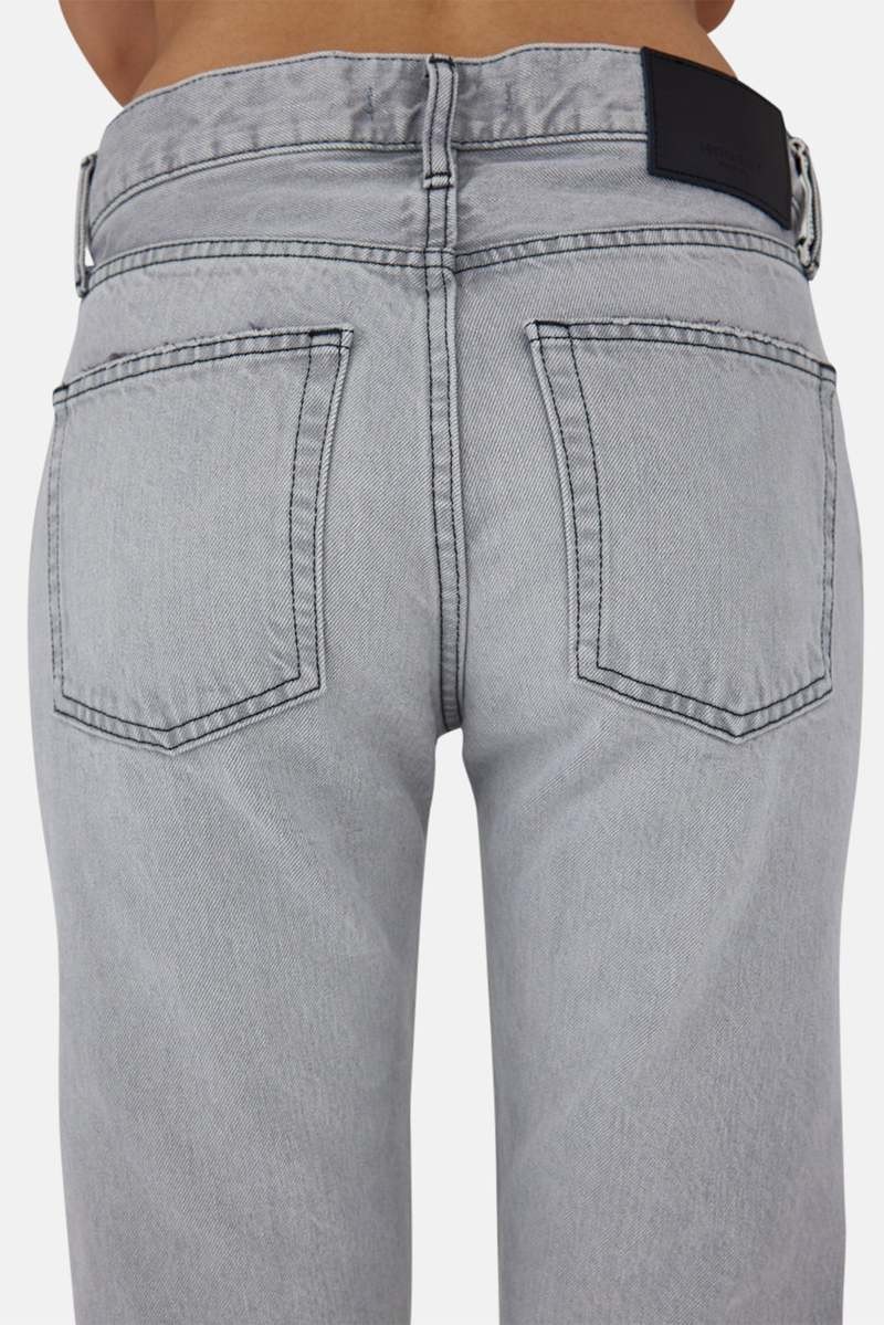 MOUSSY VINTAGE NWT $360 Panaca Straight-Leg Jeans in Light Black 24