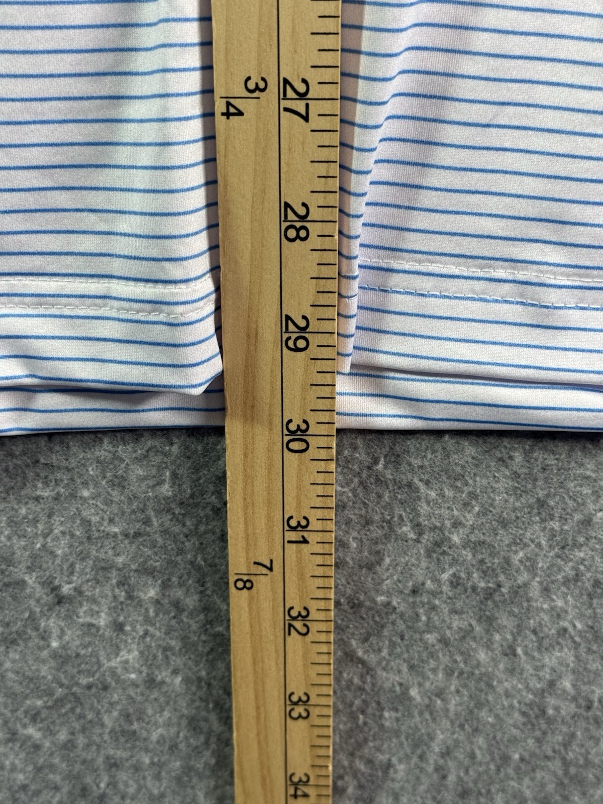 Collars & Co Pink & Blue Stripe Featherweight Relaxed Dress Collar Polo Large