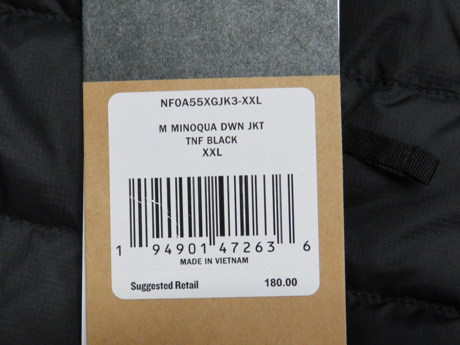 Mens The North Face Minoqua Flare 550-Down Packable Light Puffer Jacket – Black