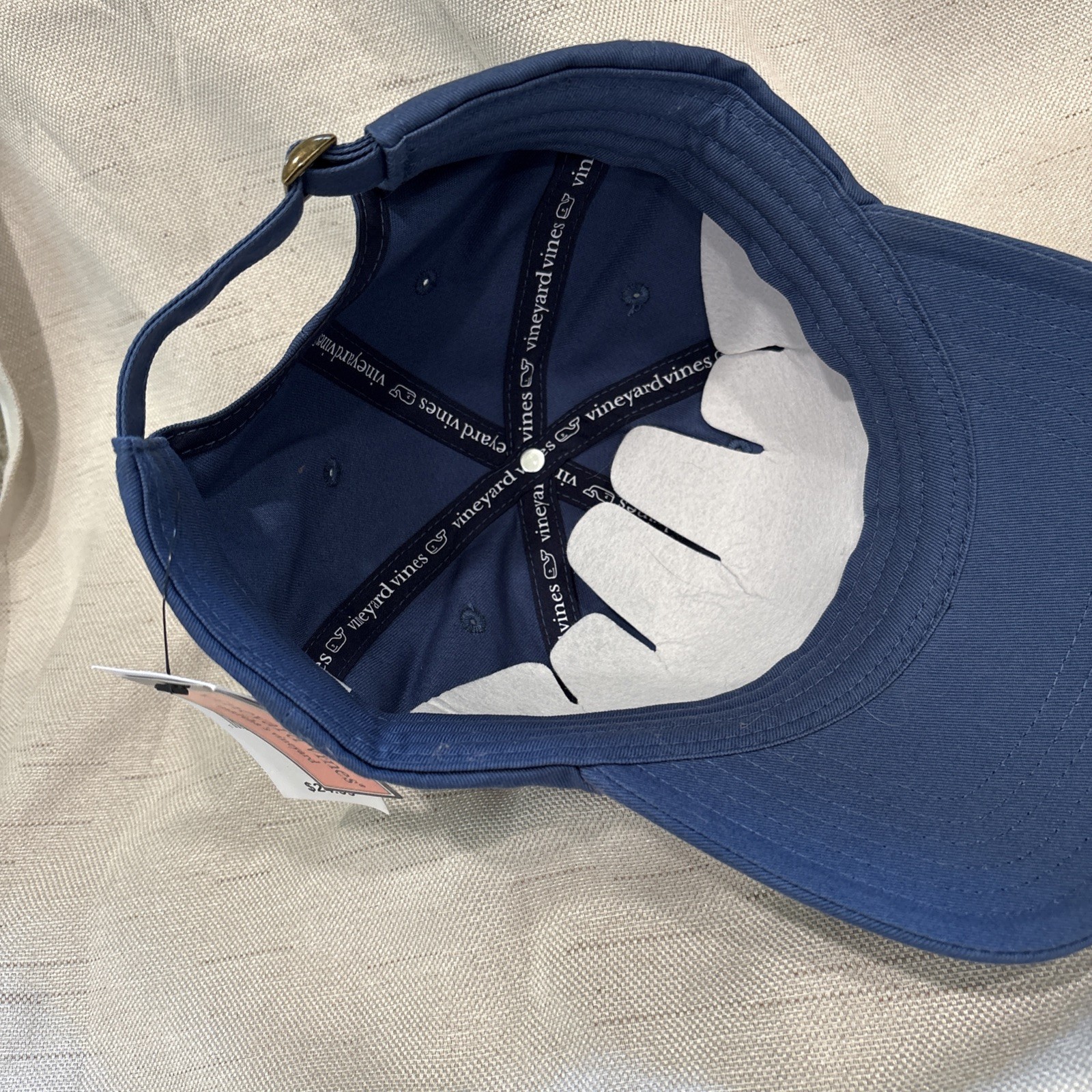 Vineyard Vines Baseball Hat Mens One Size Blue Football Whale Logo 5A004416-982
