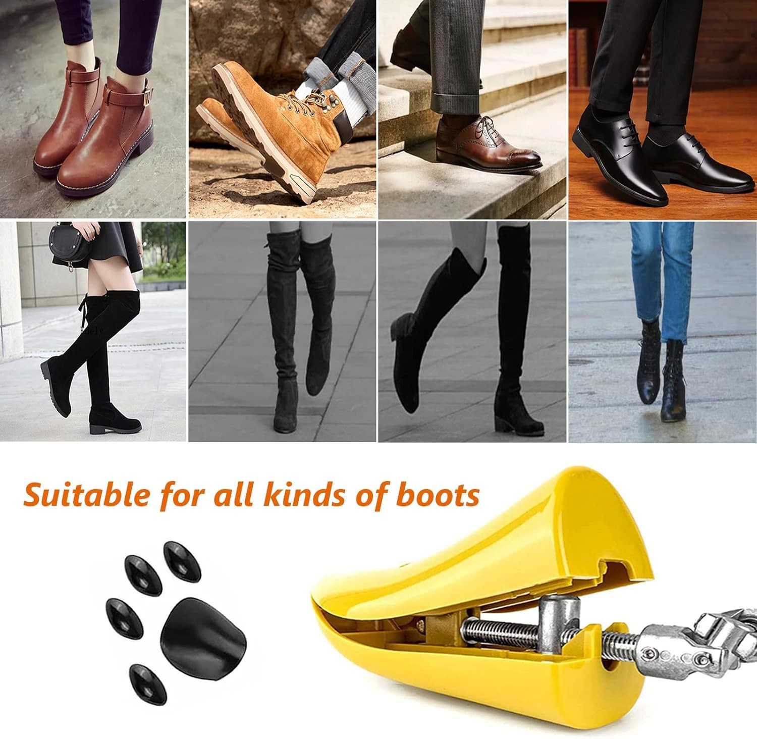 Shoe Instep Stretcher Adjustable Shoe Trees Higher Vamp Boot Shoe Support for…