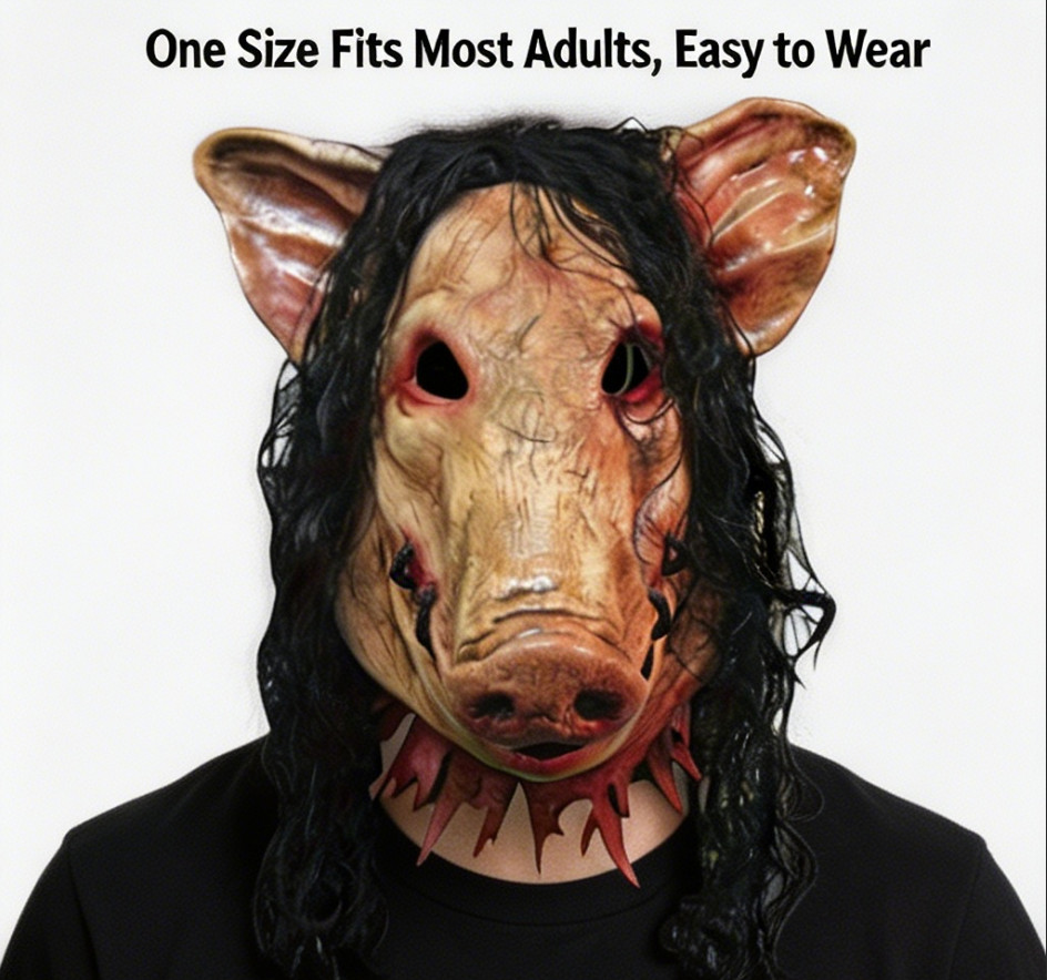 Generic Spooky Animal-Themed Mask – Adult Costume Accessory 1-pack