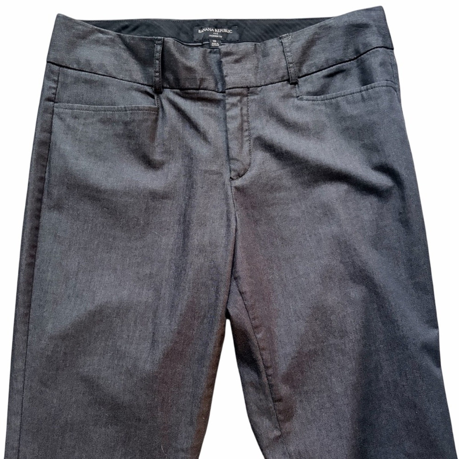 Banana Republic Factory Pants Size 10 Gray Jackson Fit Work/Office