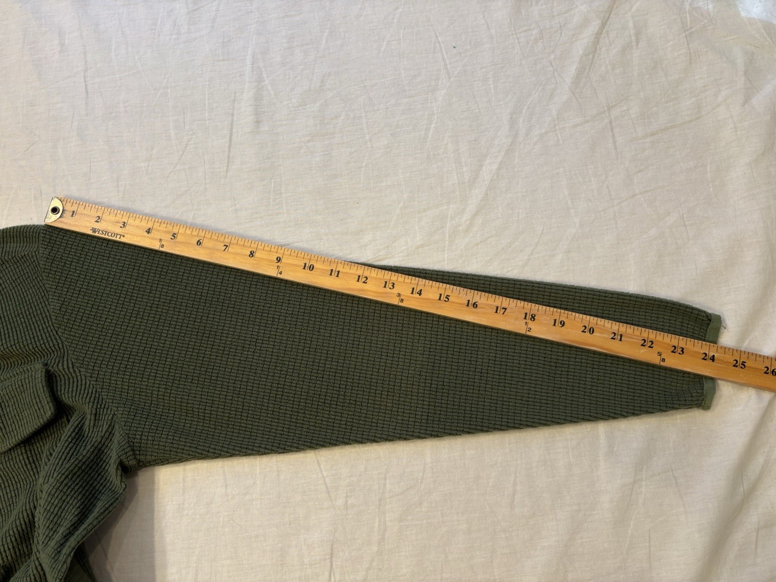 Taylor Stitch The Pack Shirt Snap Pullover Mens Size 40 Olive Green Waffle Weave