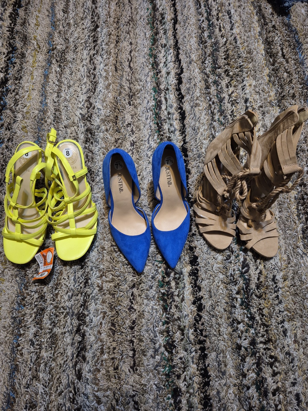 3 Pairs Of Women Size 8 Heels two of Sizes 7.5