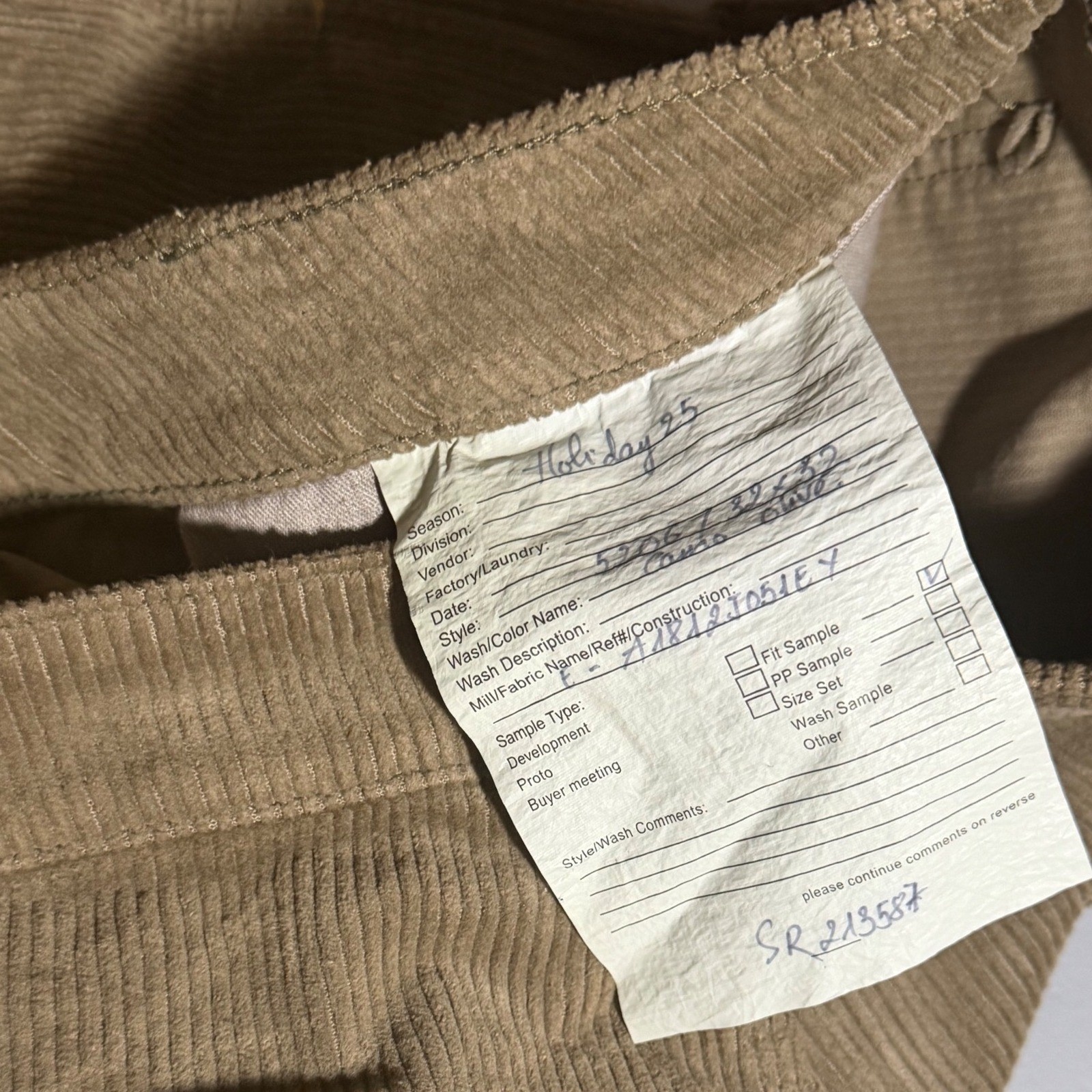 American Eagle Mens Flex Carpenter Pants Size 32X32 Olive Color Corduroy Feel