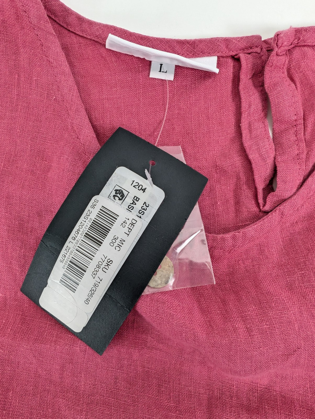 NWT Bryn Walker Size Large Isola 100% Linen Sleeveless Tank Top Beachy Classic